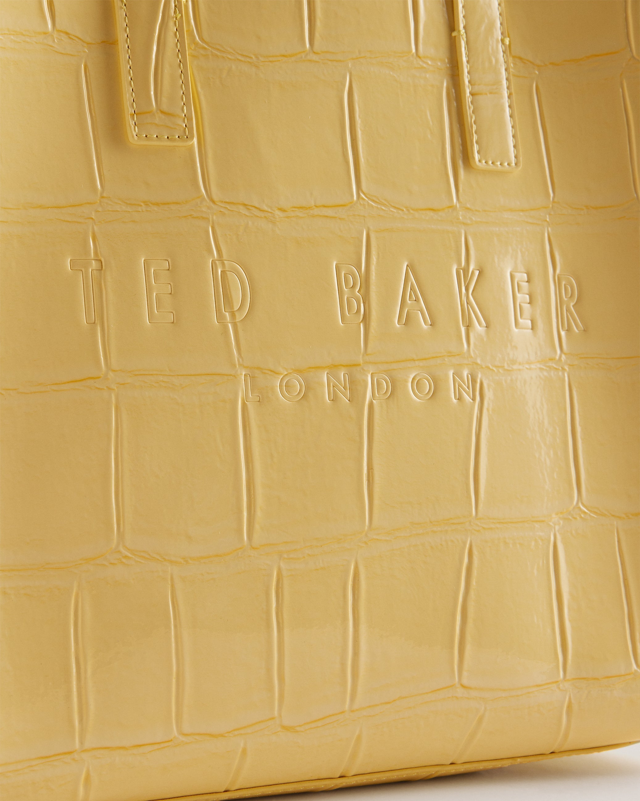 Women's Reptcon-Croc Effect Small Icon Bag Lt-Yellow Ted Baker South Africa Bellabags