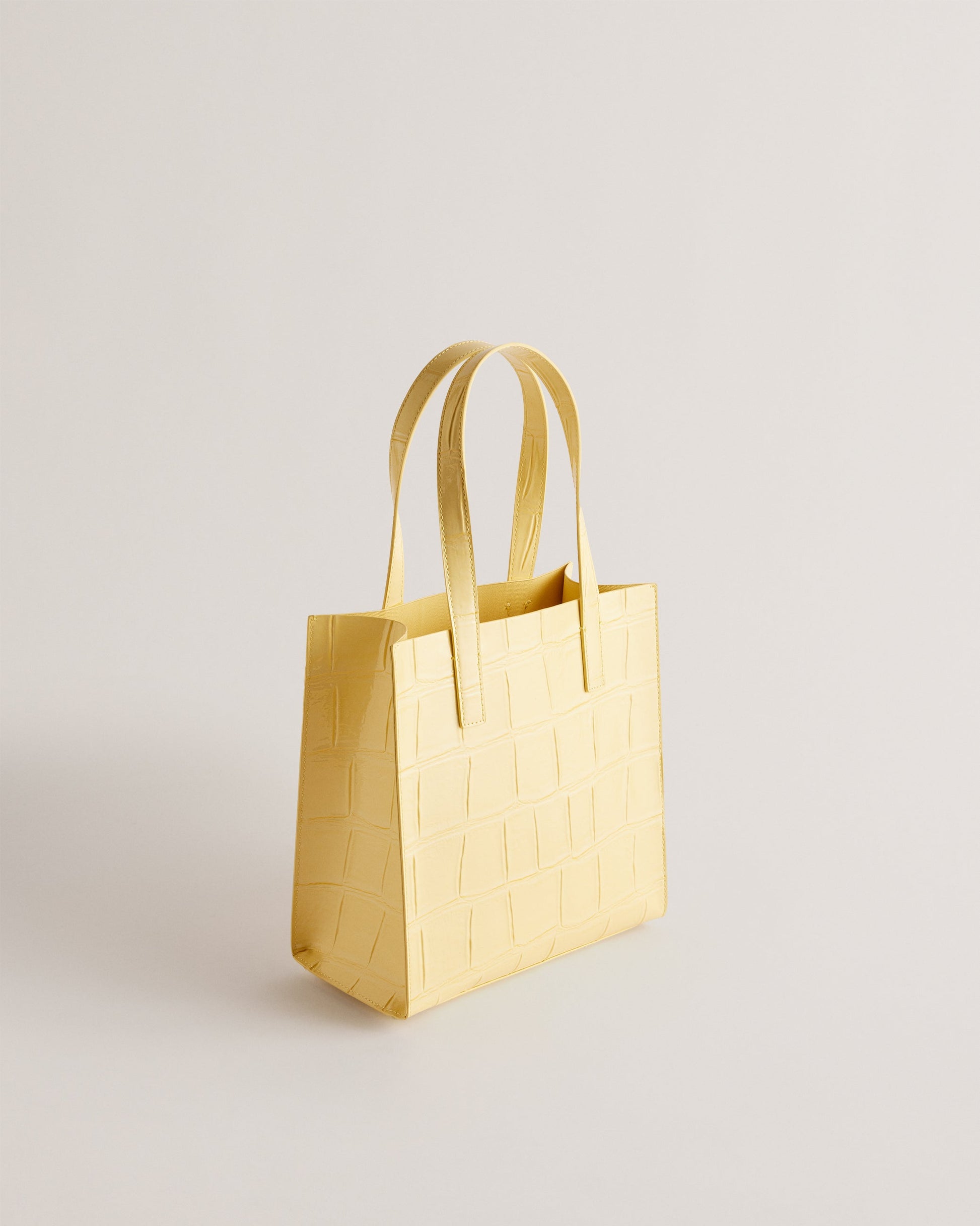 Women's Reptcon-Croc Effect Small Icon Bag Lt-Yellow Ted Baker South Africa