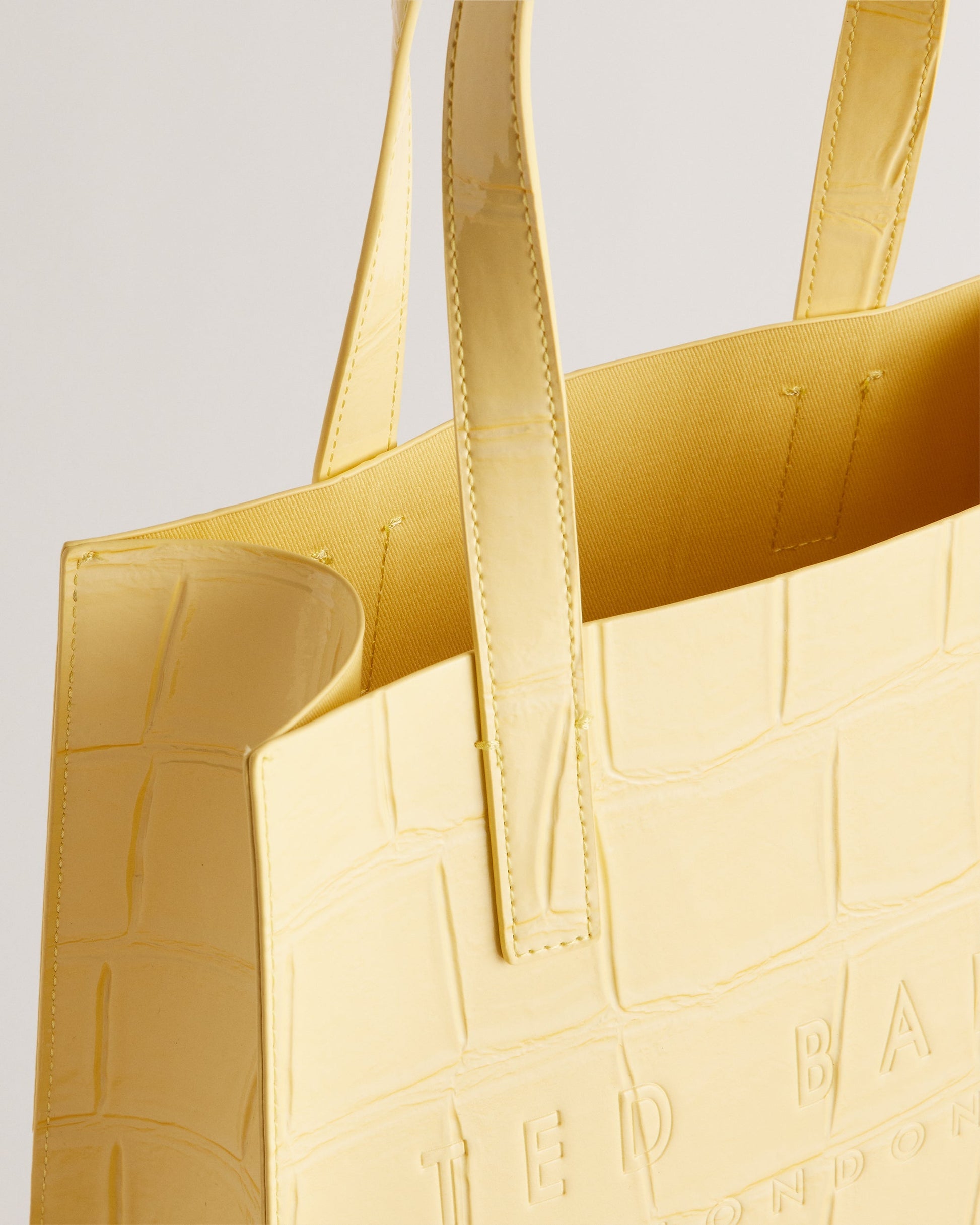 Women's Reptcon-Croc Effect Small Icon Bag Lt-Yellow Ted Baker South Africa