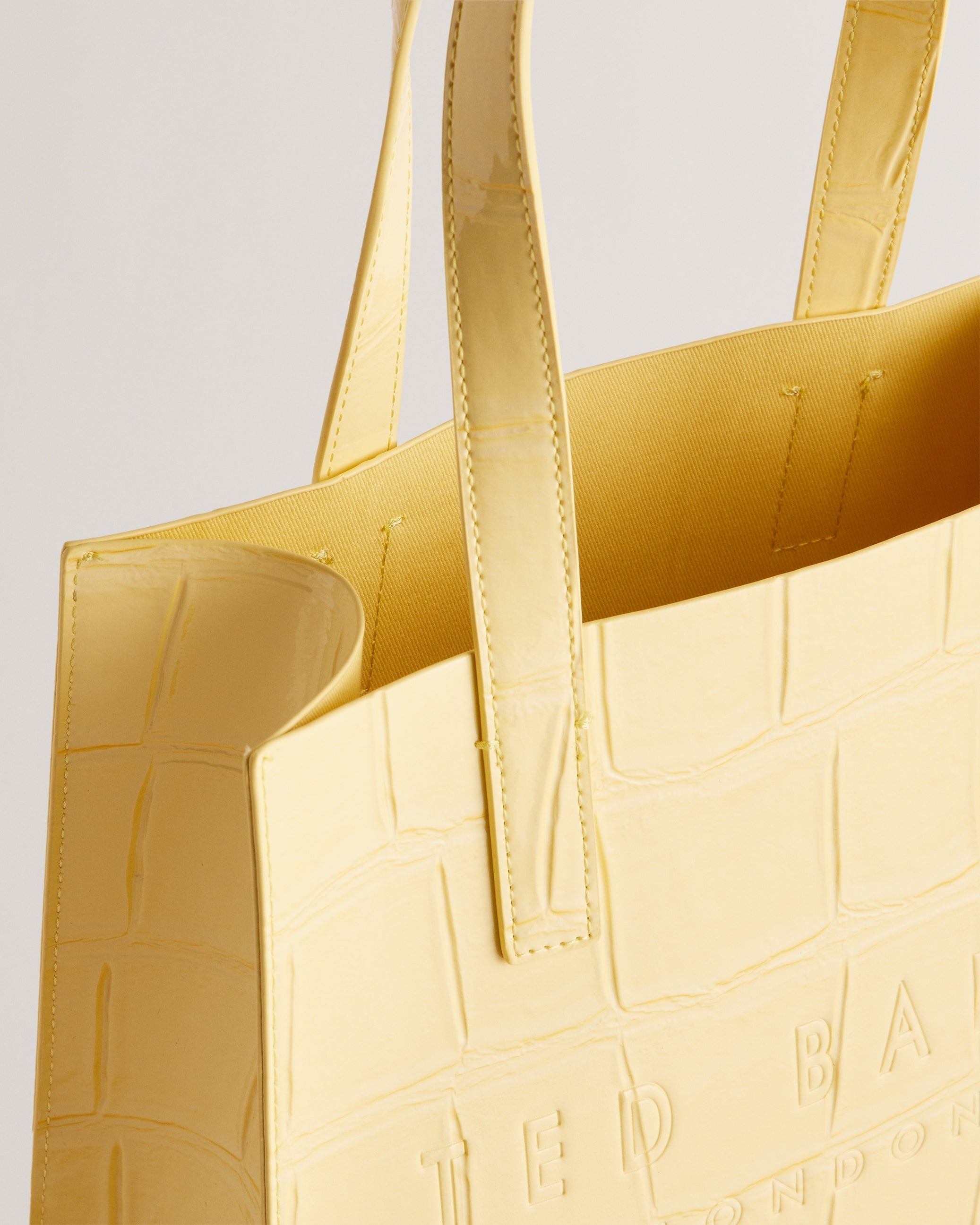 Women's Reptcon-Croc Effect Small Icon Bag Lt-Yellow Ted Baker South Africa Bellabags