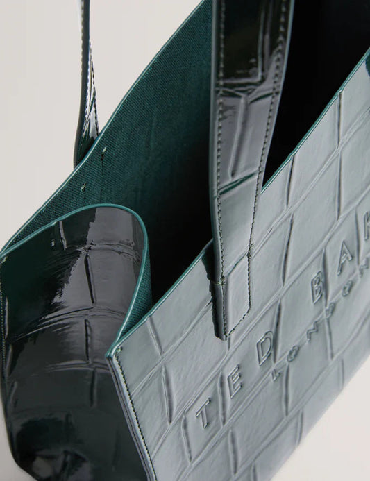 Women's REPTCON-Croc Effect Small Icon Bag Ted Baker South Africa Bellabags