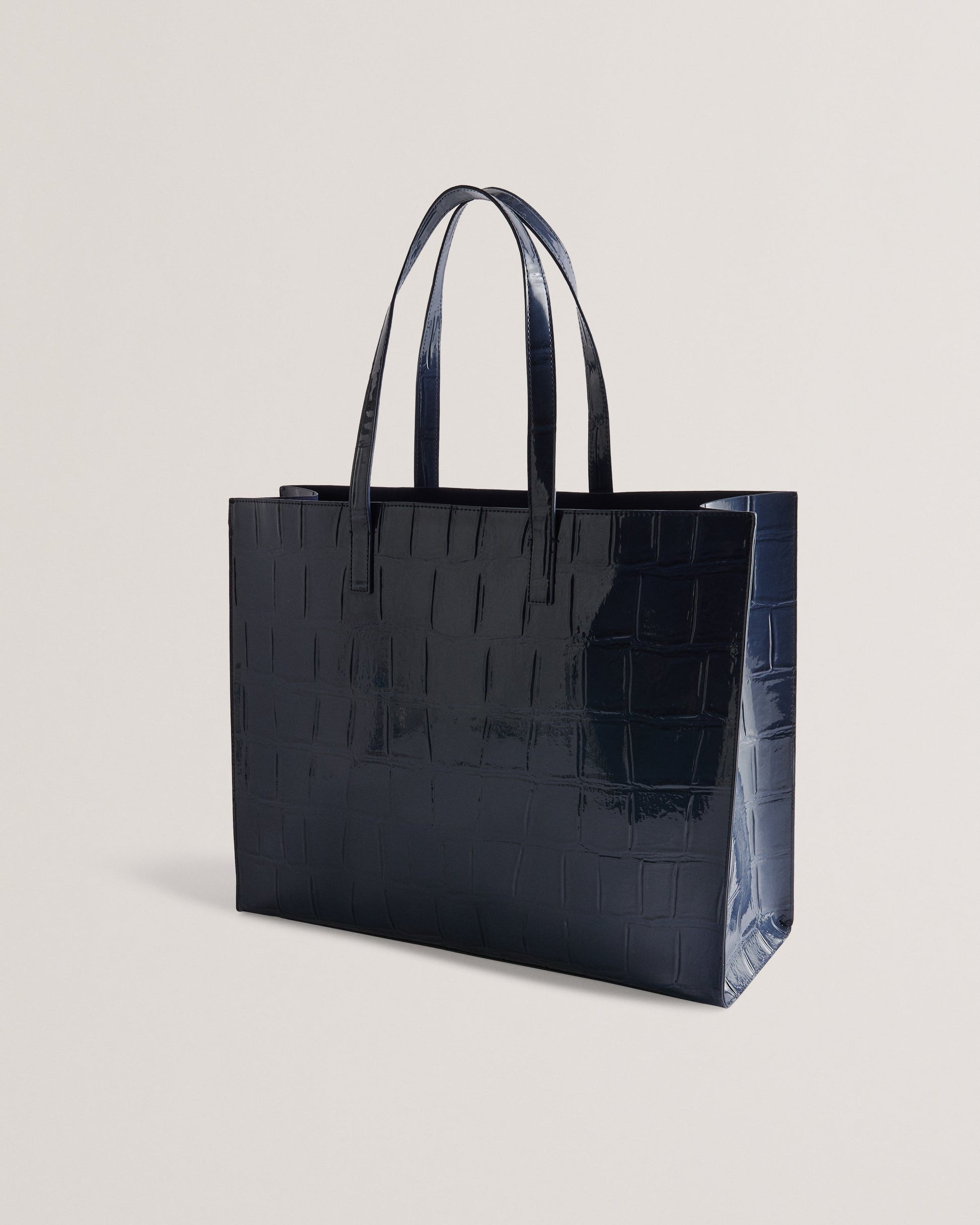 Women's Allicon-Croc Effect Extra Large Icon Bag Dk-Blue Ted Baker South Africa