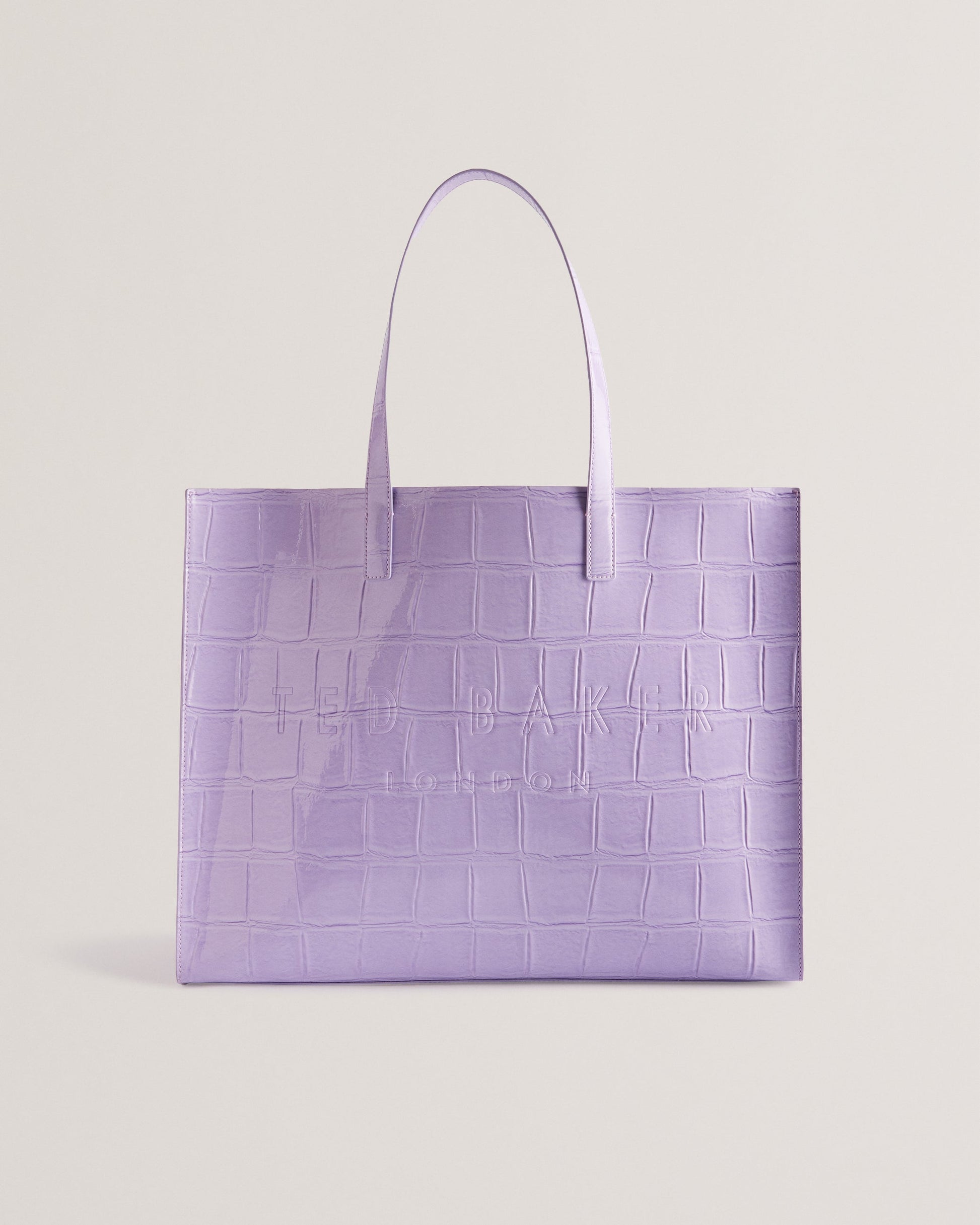 Women's Allicon-Croc Effect Extra Large Icon Bag Lilac Ted Baker South Africa