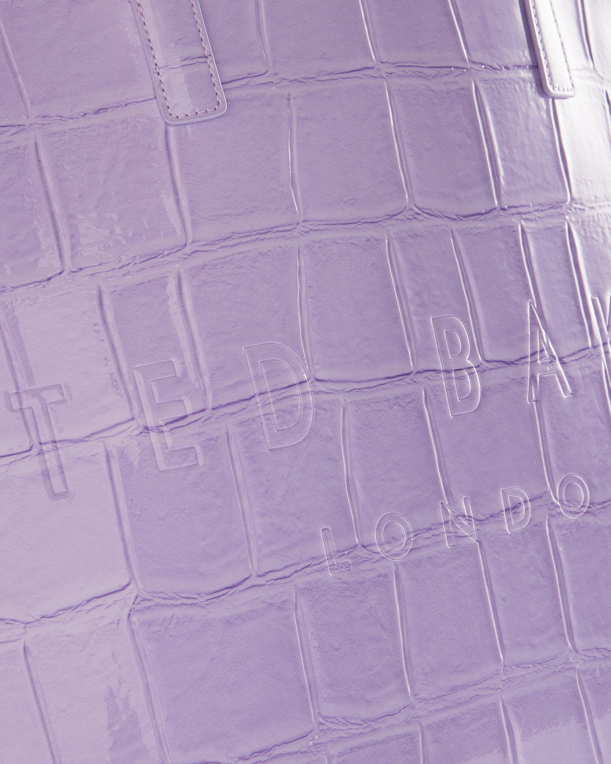 Women's Allicon-Croc Effect Extra Large Icon Bag Lilac Ted Baker South Africa