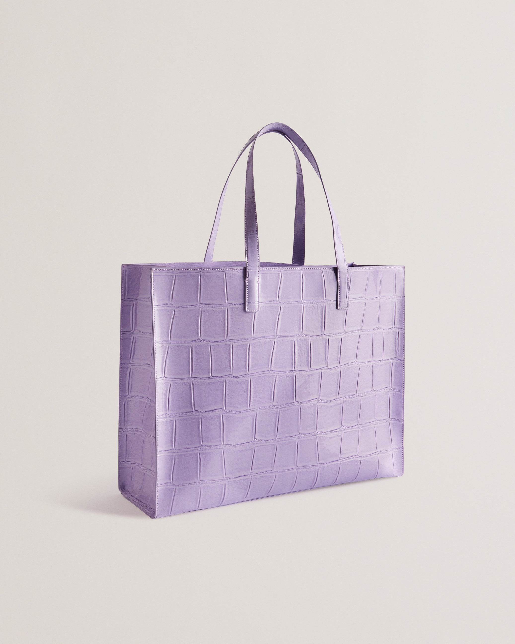 Women's Allicon-Croc Effect Extra Large Icon Bag Lilac Ted Baker Bellabags