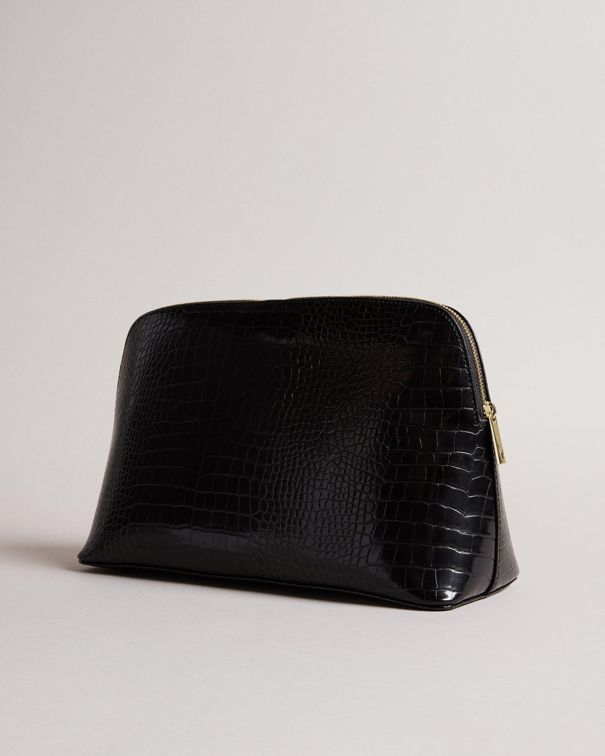 Women's Crocana-Imitation Croc Large Washbag Black Ted Baker South Africa