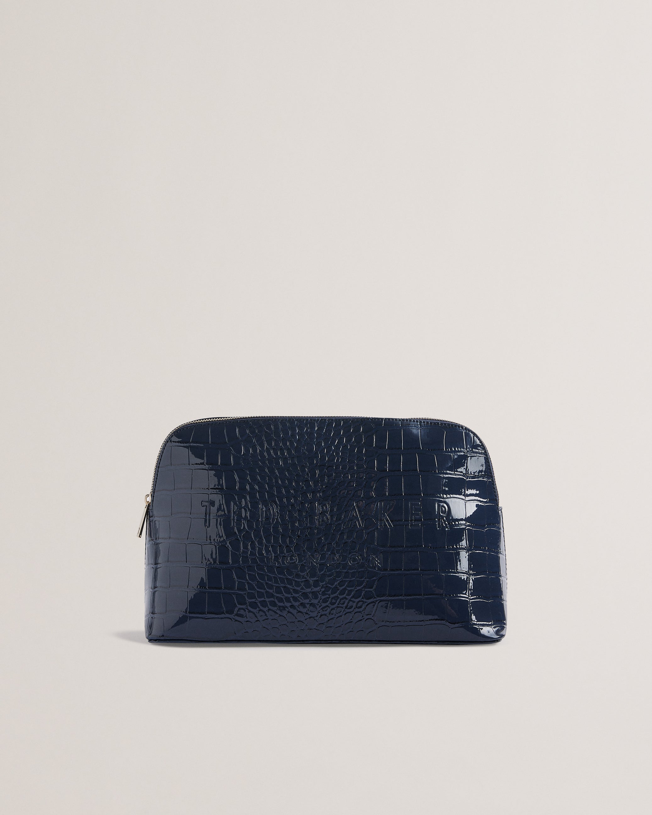 Women's Crocana-Imitation Croc Large Washbag Dk-Blue Ted Baker South Africa Bellabags
