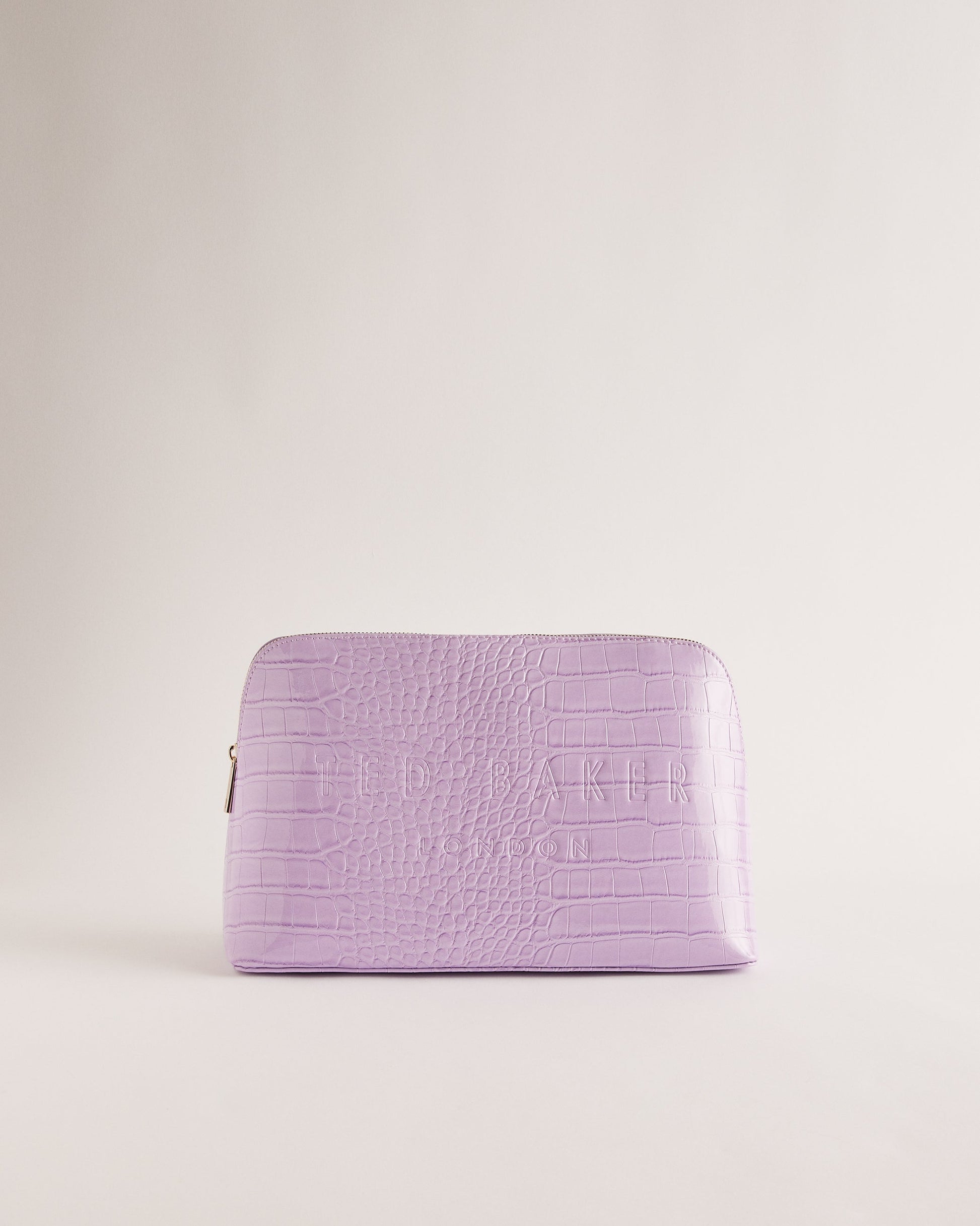 Women's Crocana-Imitation Croc Large Washbag Lilac Ted Baker South Africa