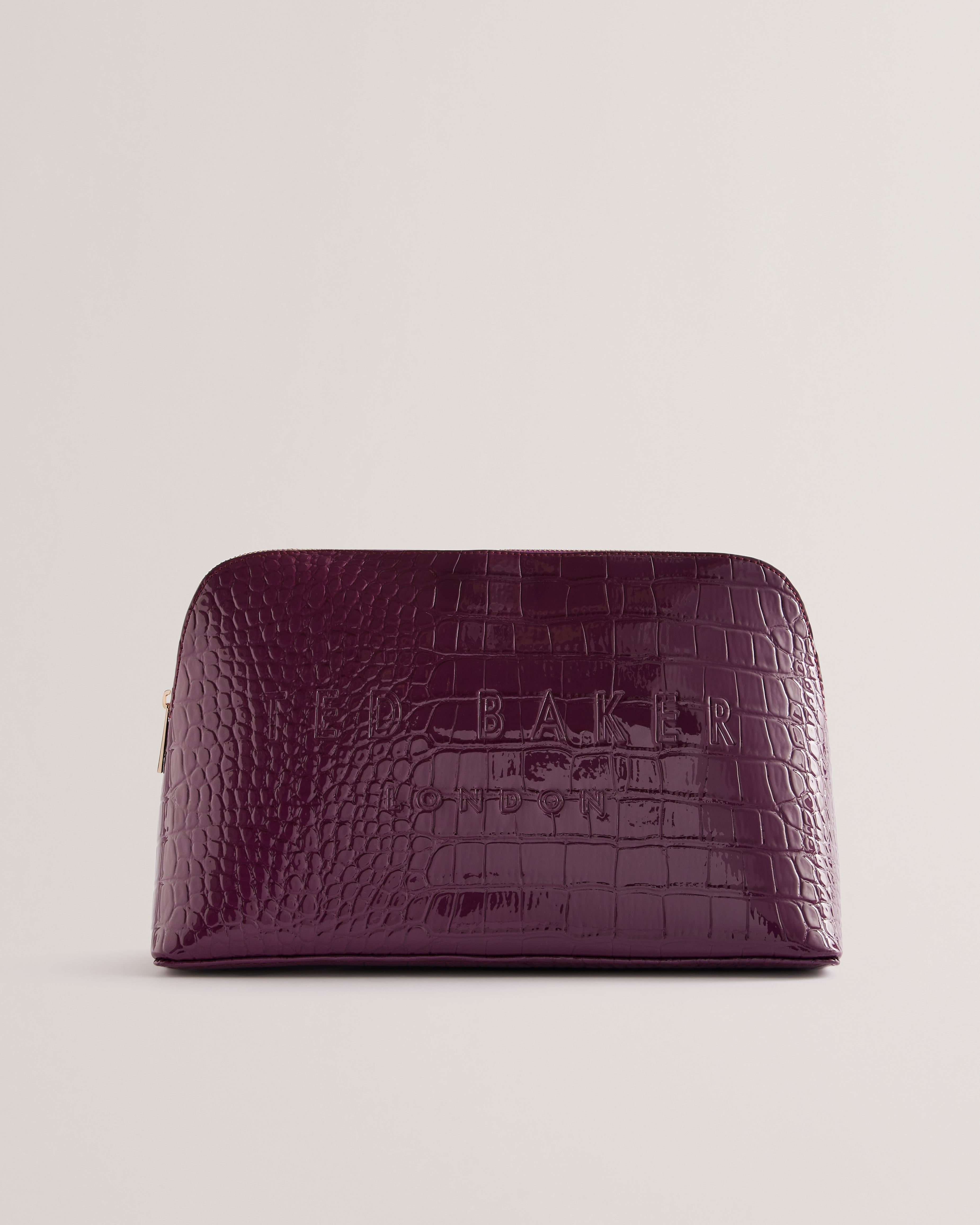 Women's Crocana-Imitation Croc Large Washbag Maroon Ted Baker South Africa Bellabags
