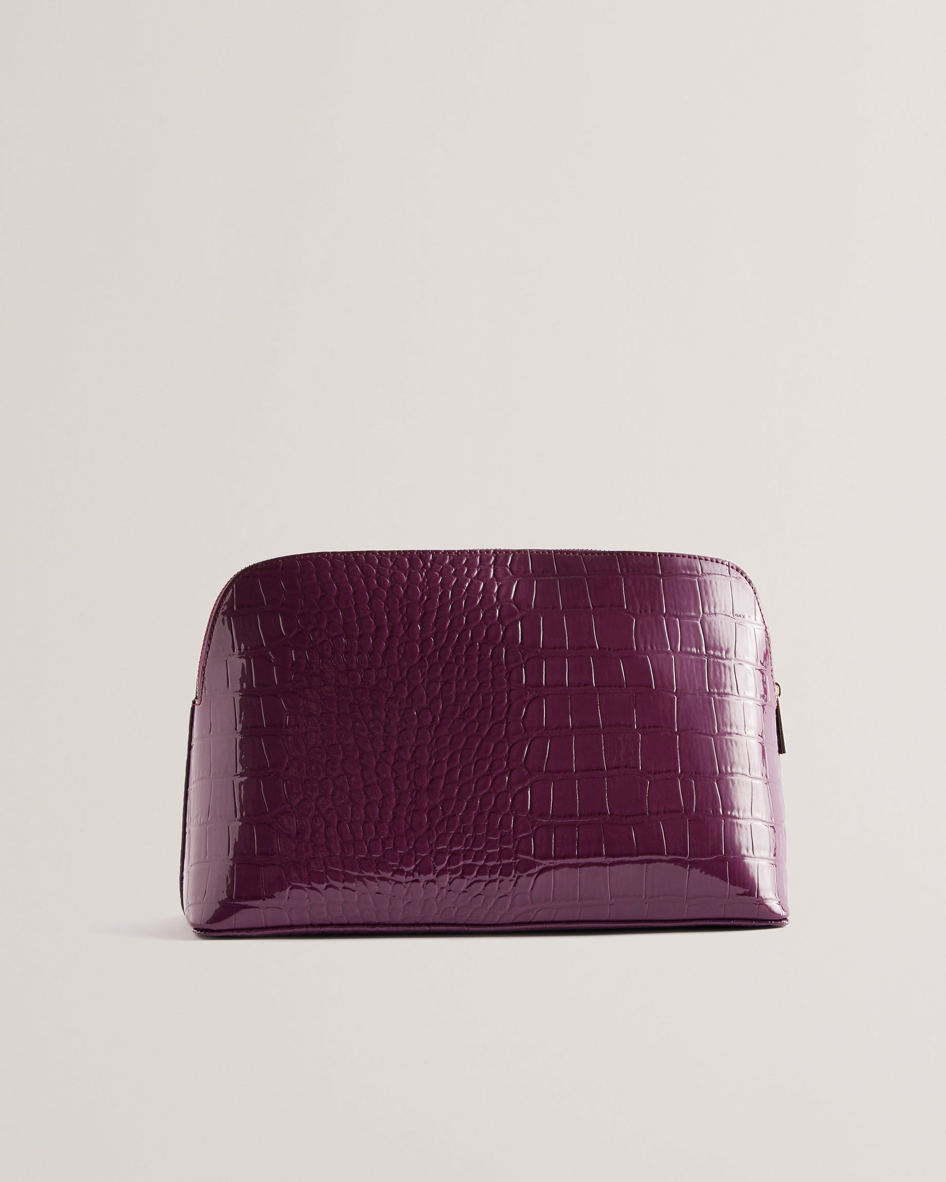 Women's Crocana-Imitation Croc Large Washbag Maroon Ted Baker South Africa