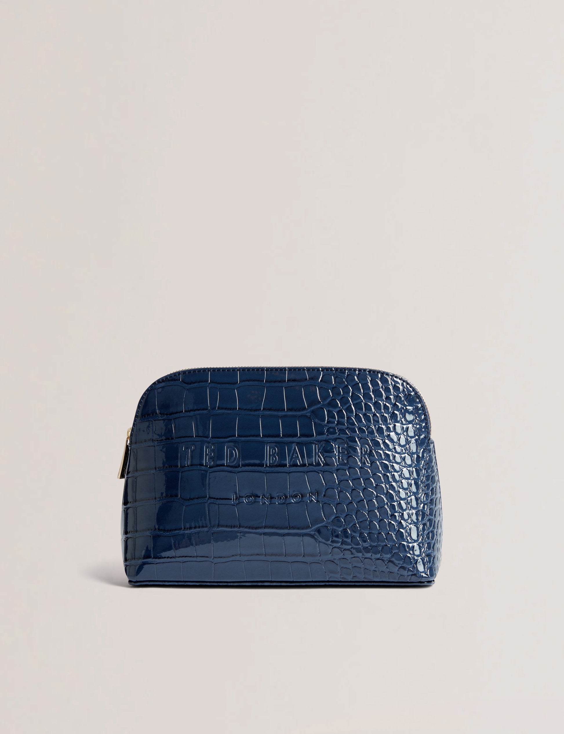 Women's Crocala-Imitation Croc Makeup Bag Dk-Blue Ted Baker South Africa
