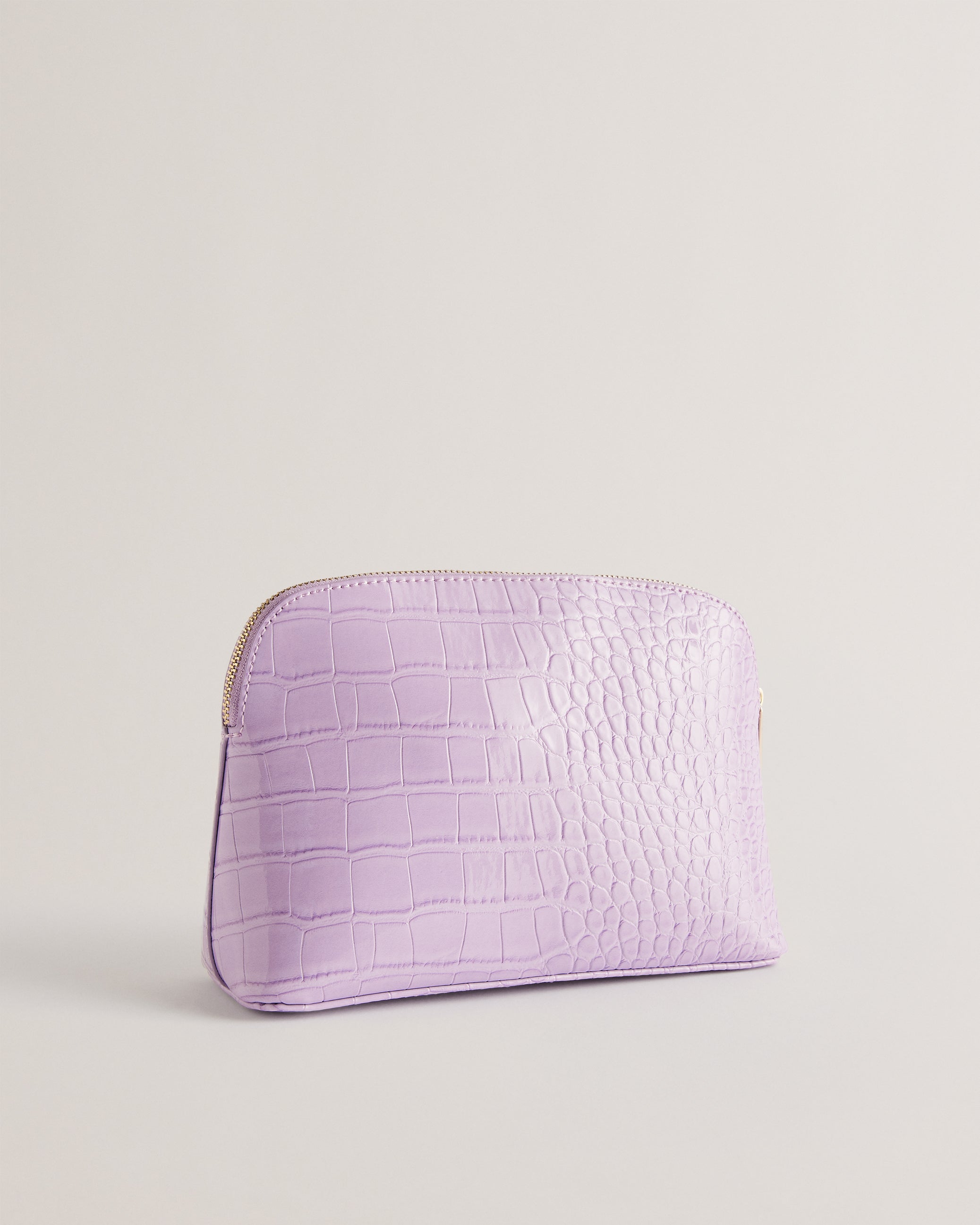 Women's Crocala-Imitation Croc Makeup Bag Lilac Ted Baker South Africa Bellabags