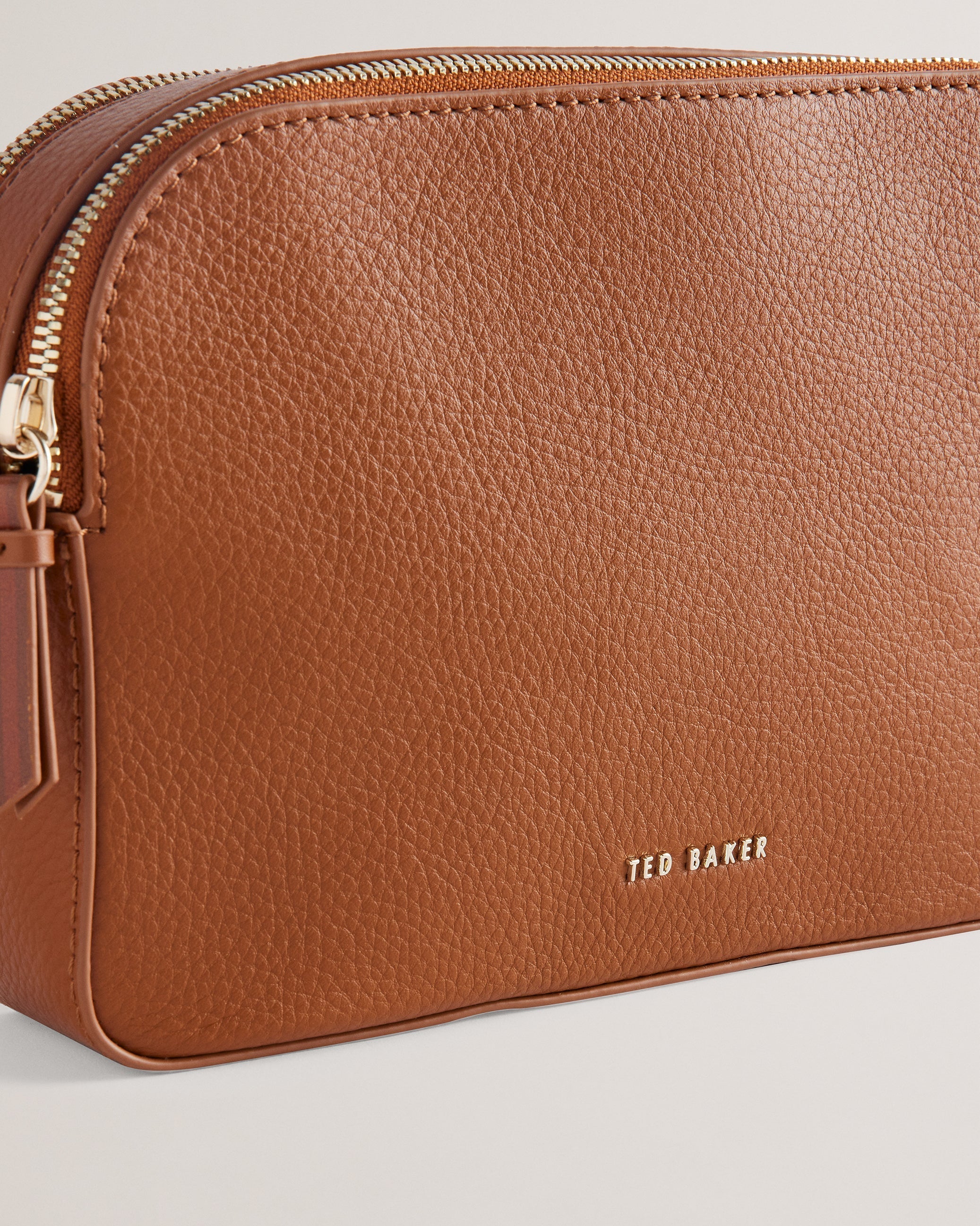 Women's Darcelo-Branded Webbing Leather Camera Bag Brn-Choc Ted Baker South Africa Bellabags