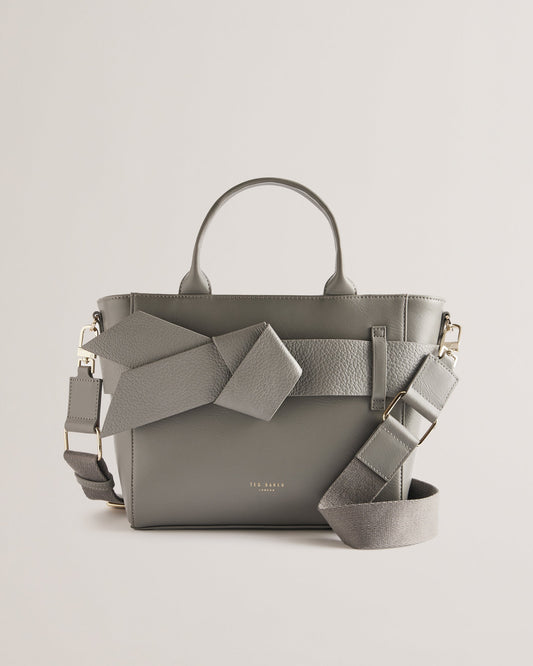 Women's Jimsa-Knot Bow Crossbody Bag Mid-Grey Ted Baker South Africa