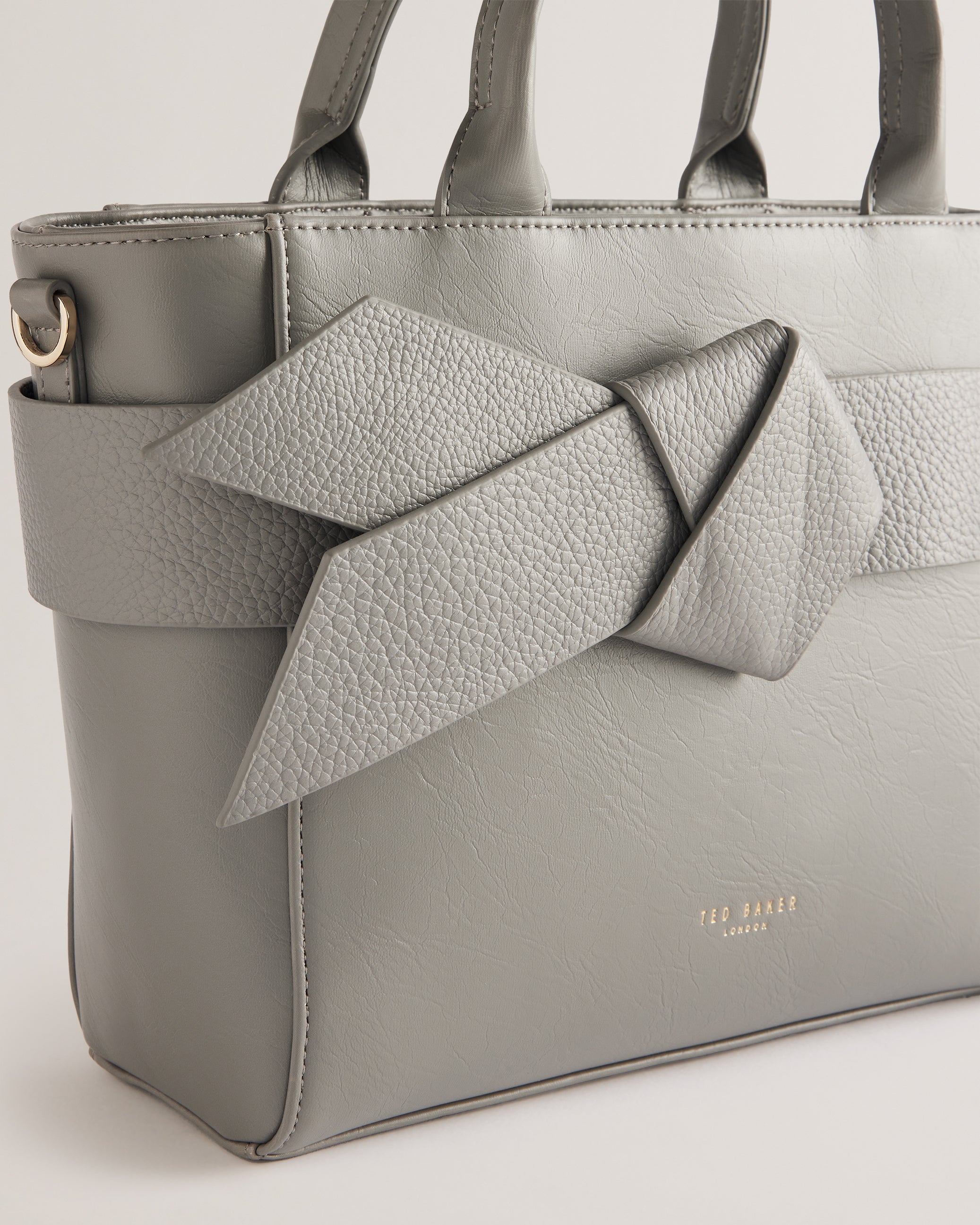 Women's Jimsa-Knot Bow Crossbody Bag Mid-Grey Ted Baker South Africa Bellabags
