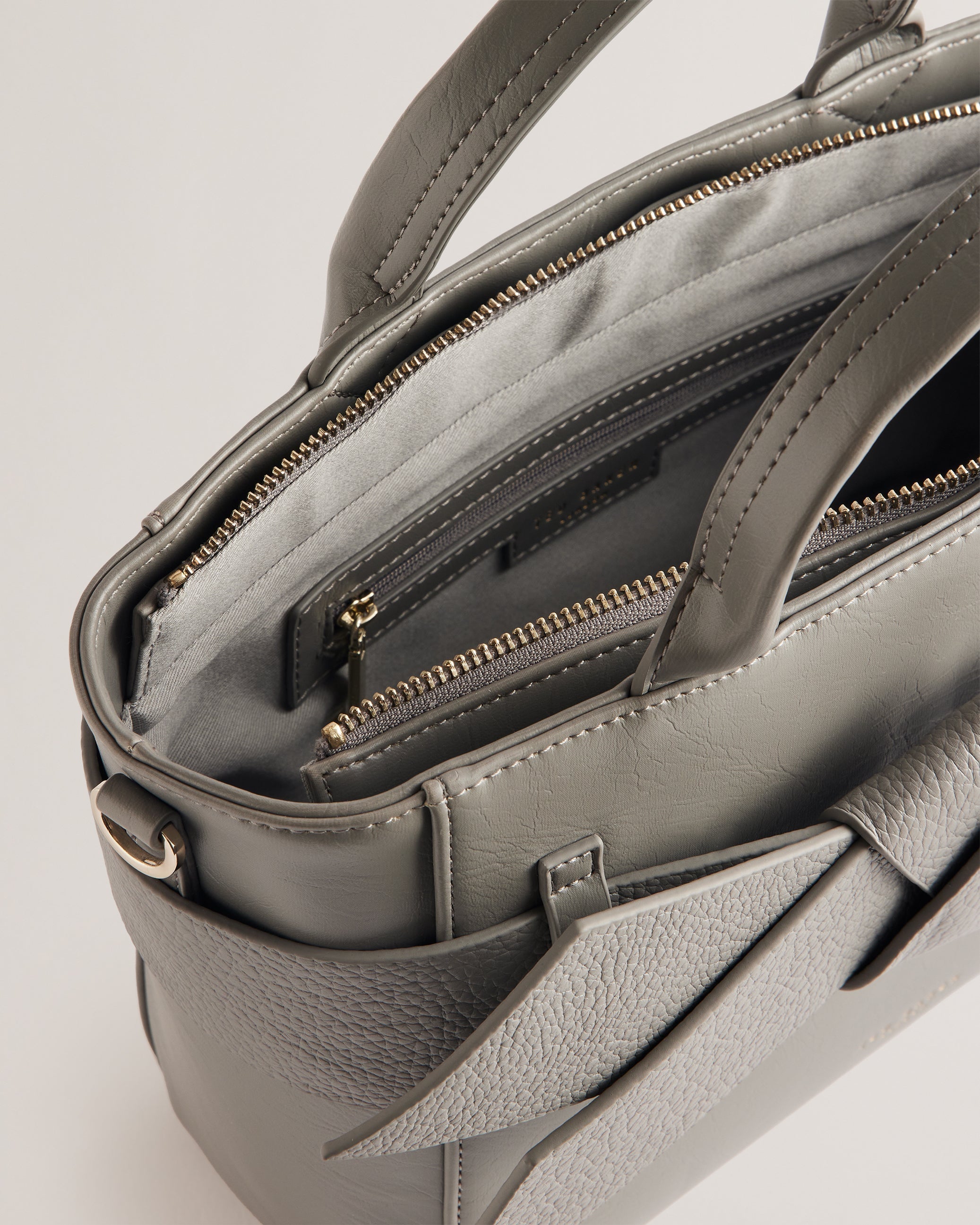 Women's Jimsa-Knot Bow Crossbody Bag Mid-Grey Ted Baker South Africa Bellabags