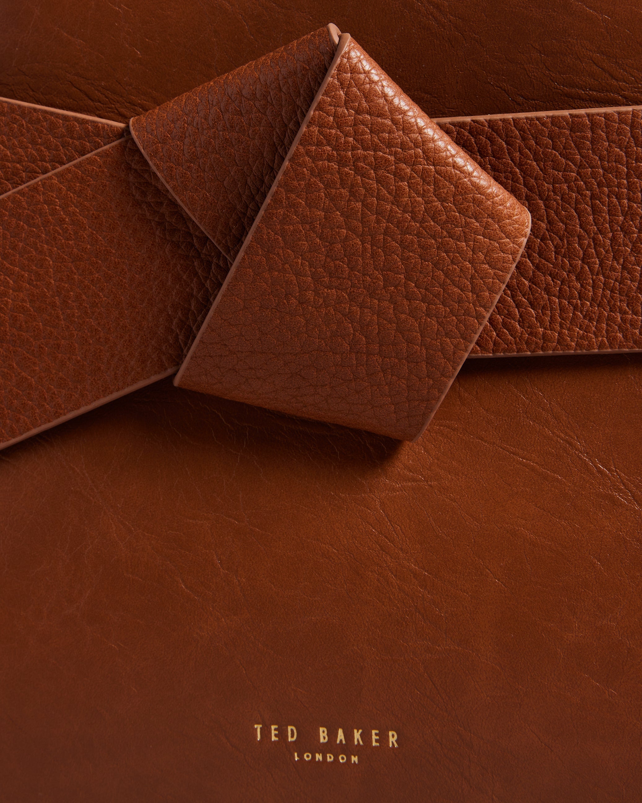 Women's Jimsa-Knot Bow Crossbody Bag Tan Ted Baker South Africa Bellabags