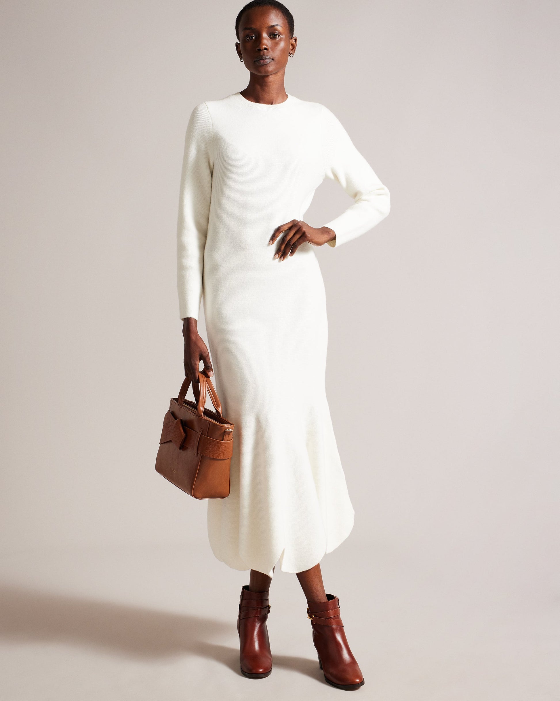 Women's Jimsa-Knot Bow Crossbody Bag Tan Ted Baker South Africa