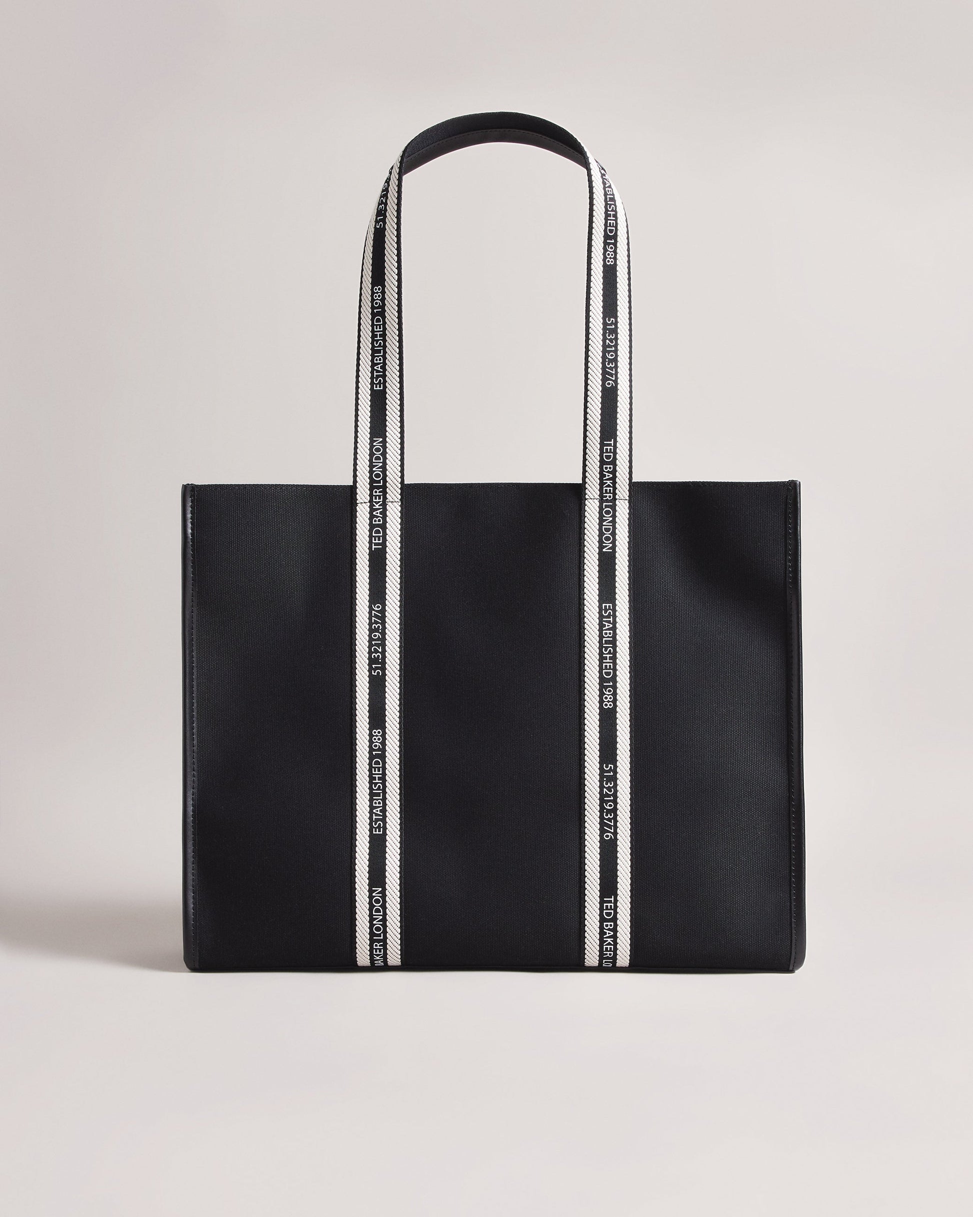 Women's Georjey-Branded Webbing Canvas Tote Black Ted Baker South Africa