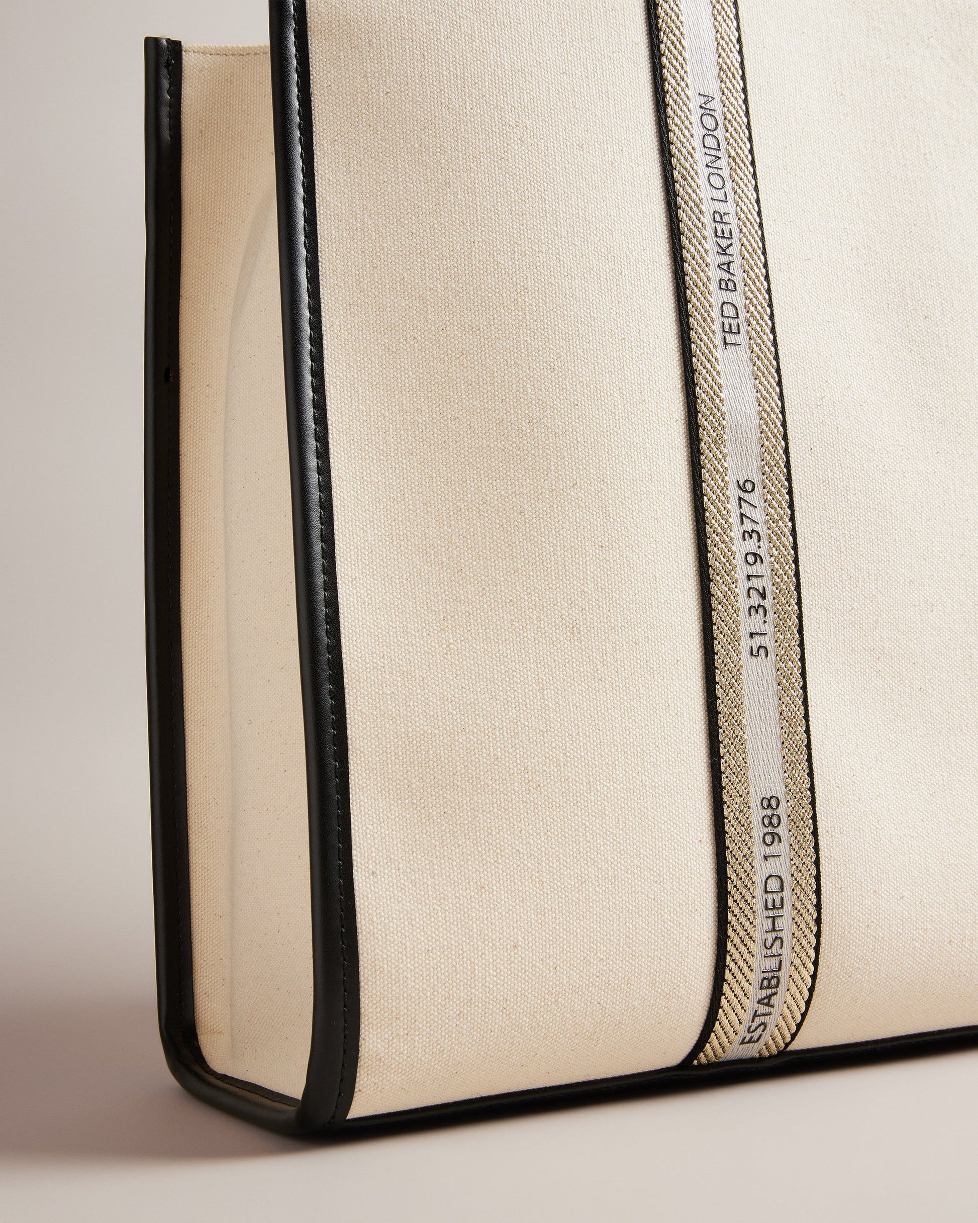 Women's Georjey-Branded Webbing Canvas Tote Ecru Ted Baker South Africa