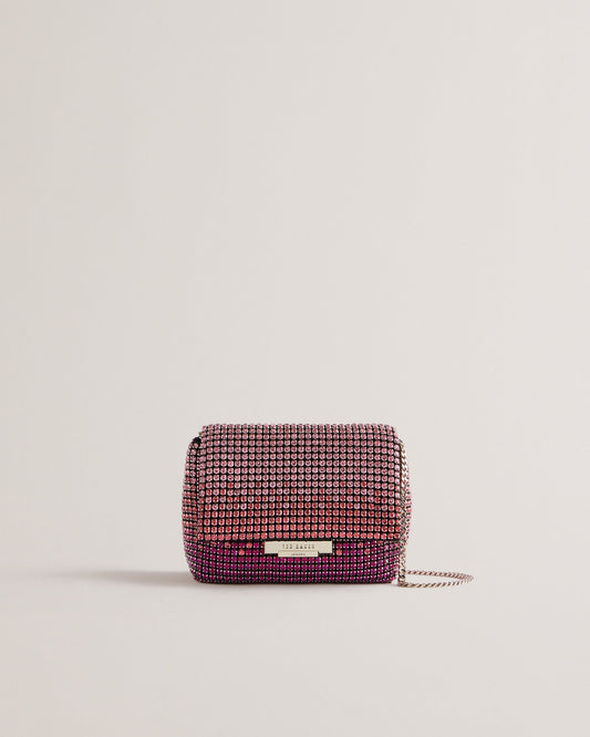 Women's Gliters-Crystal Mini Crossbody Bag Brt-Pink Ted Baker South Africa