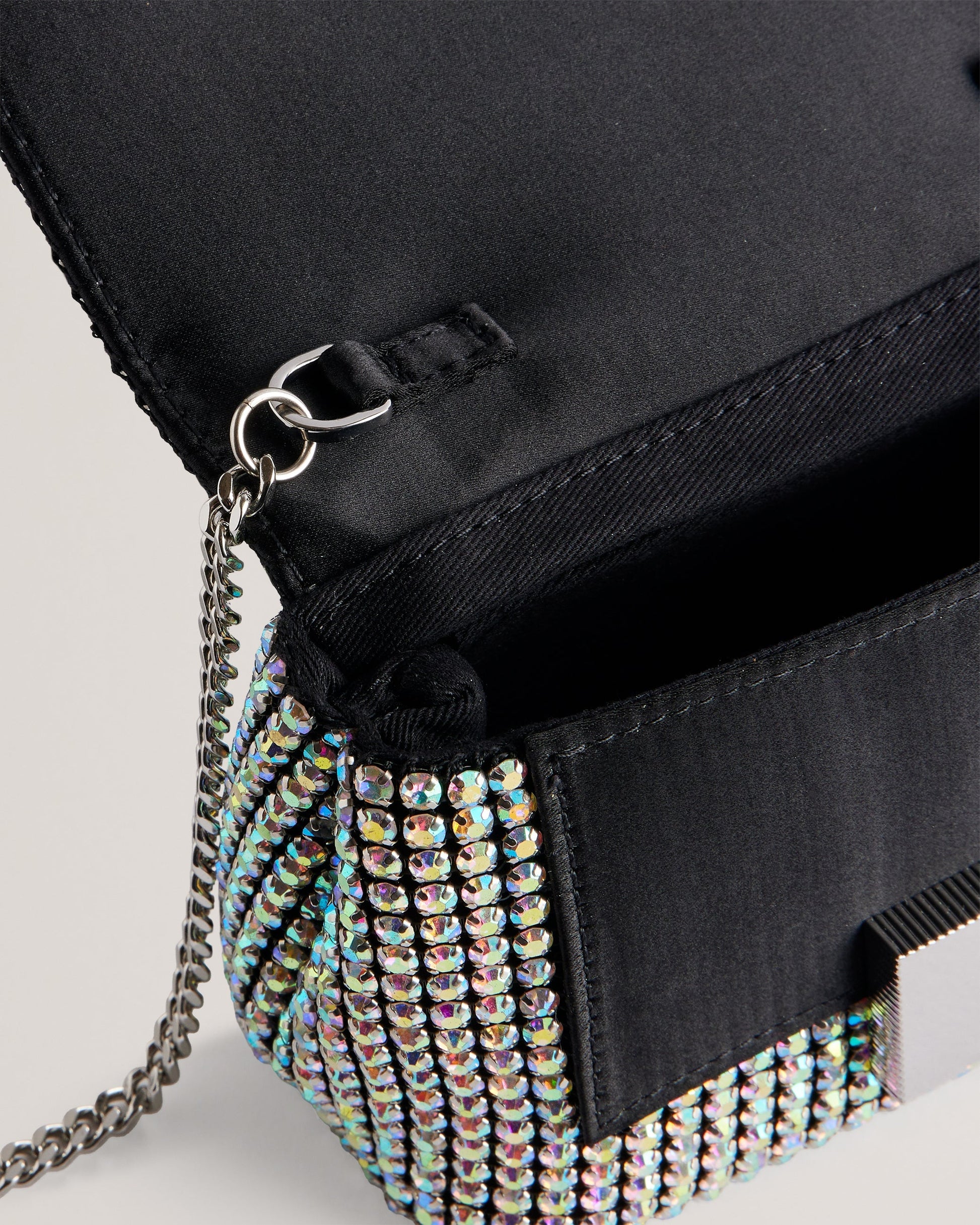 Women's Gliters-Crystal Mini Crossbody Bag Silver Ted Baker South Africa