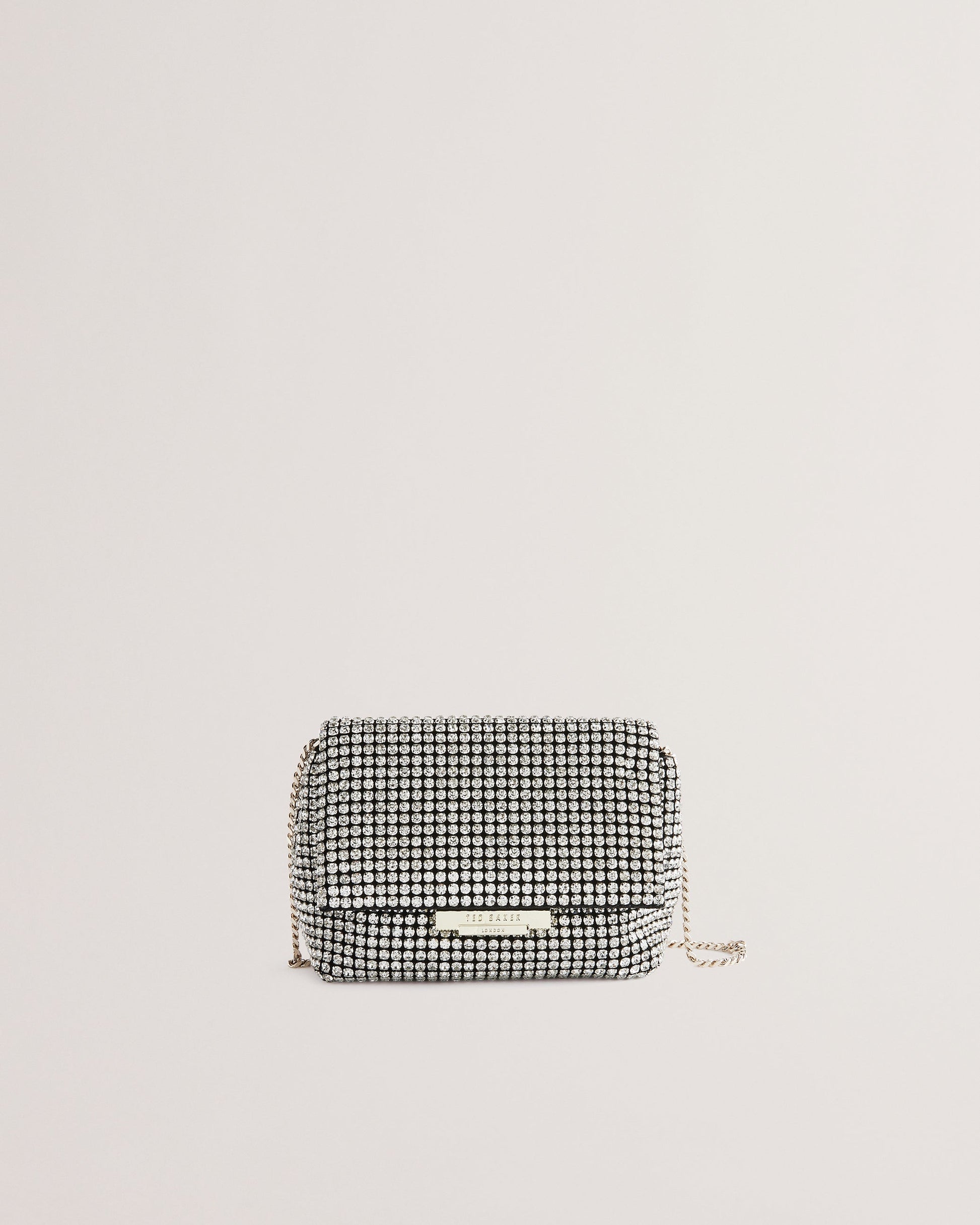 Women's Gliters-Crystal Mini Crossbody Bag Silver Ted Baker South Africa