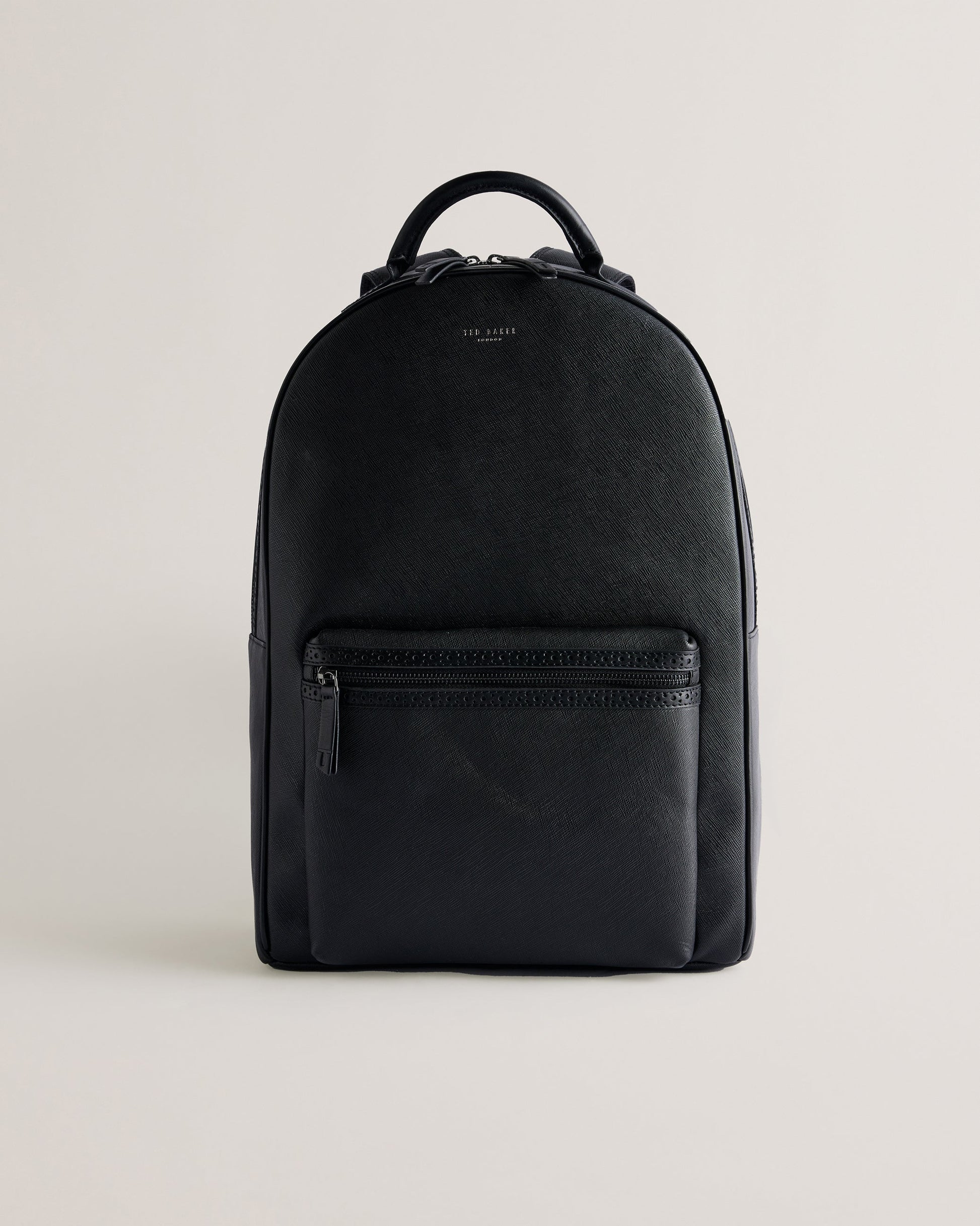 Men's Conann-Saffiano Leather Backpack Black Ted Baker South Africa