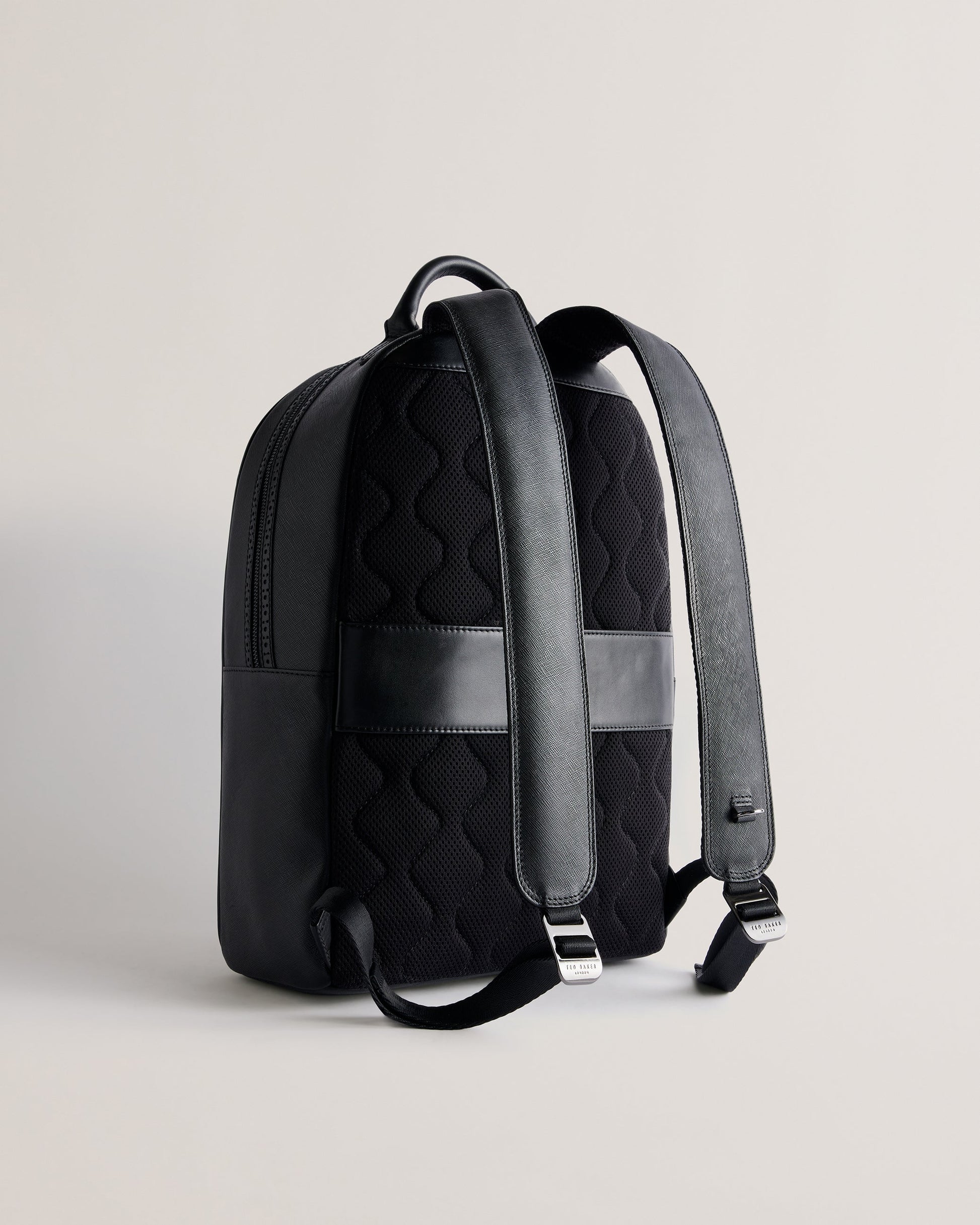 Men's Conann-Saffiano Leather Backpack Black Ted Baker South Africa