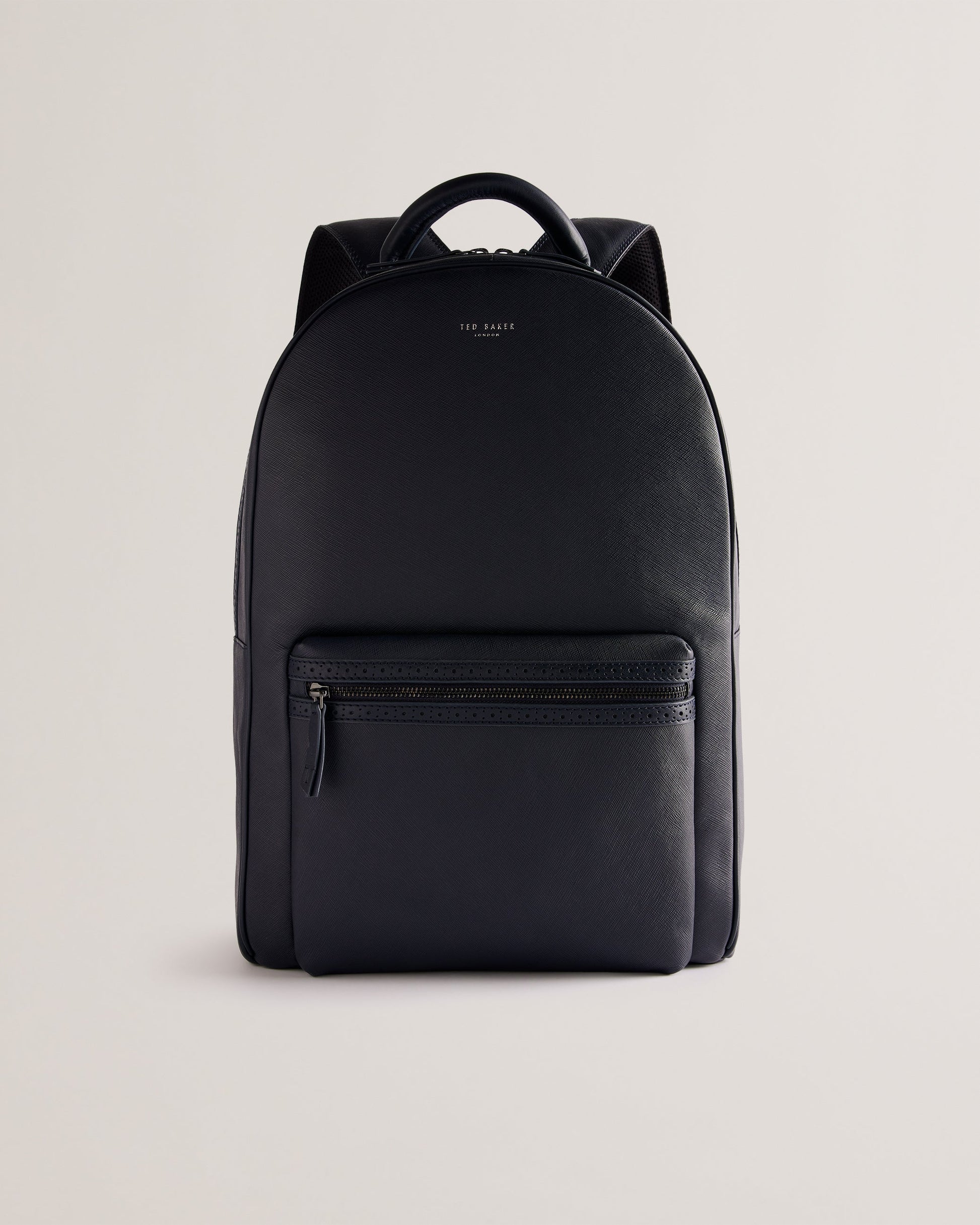 Men's Conann-Saffiano Leather Backpack Navy Ted Baker South Africa