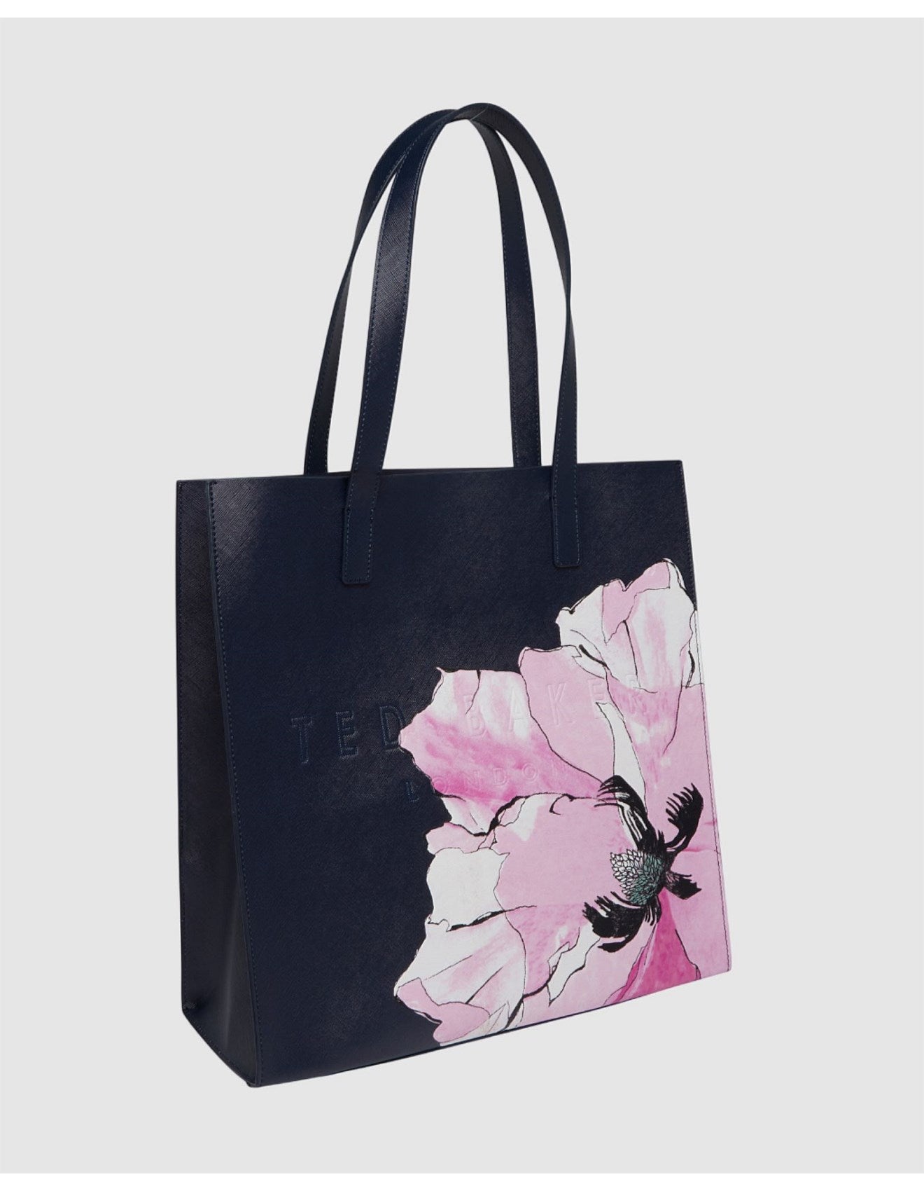 Women's Milicon-Floral Printed Large Icon Bag Navy Ted Baker South Africa Bellabags