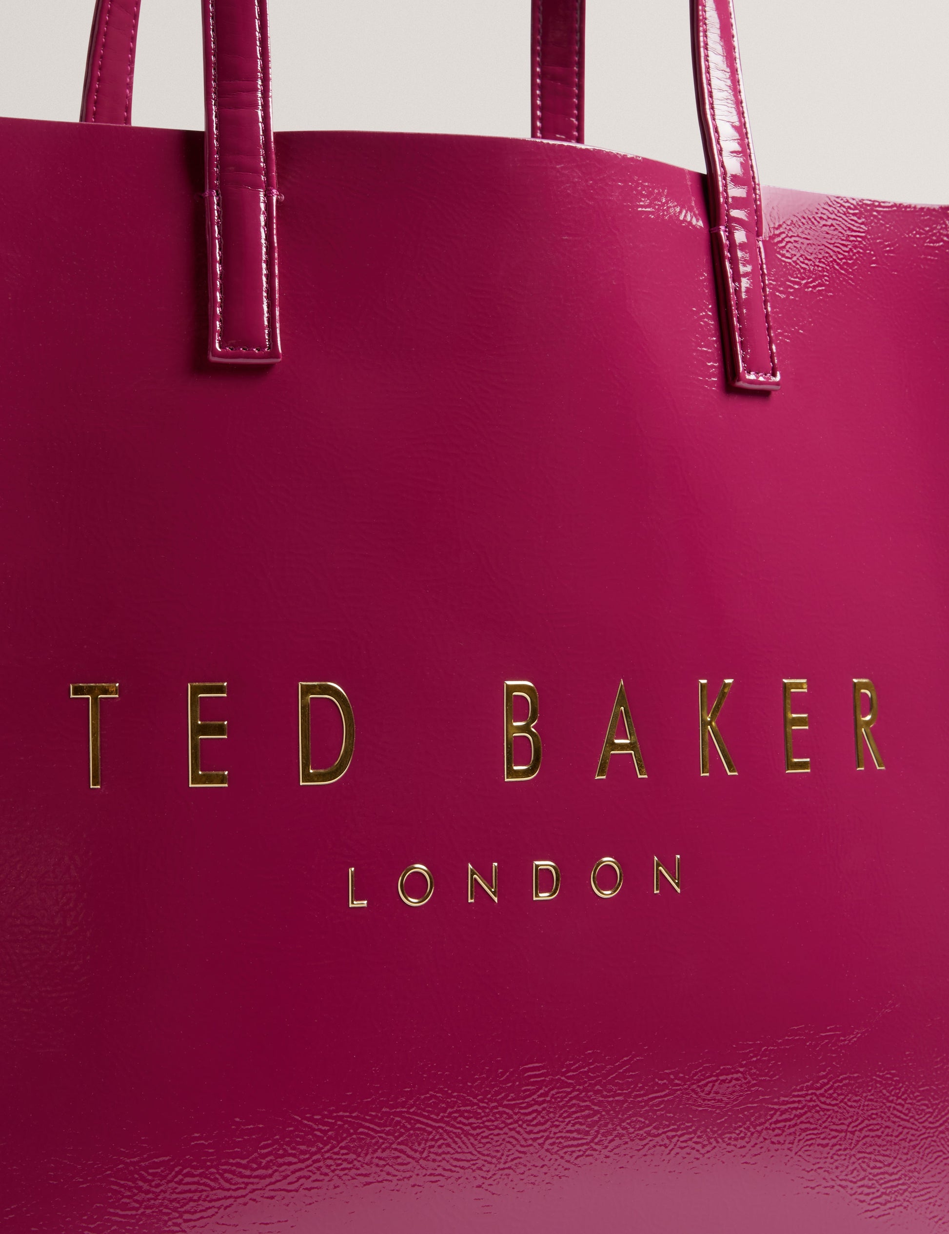 Women's CRINKON-Crinkle Large Icon Bag Deep Pink Ted Baker South Africa