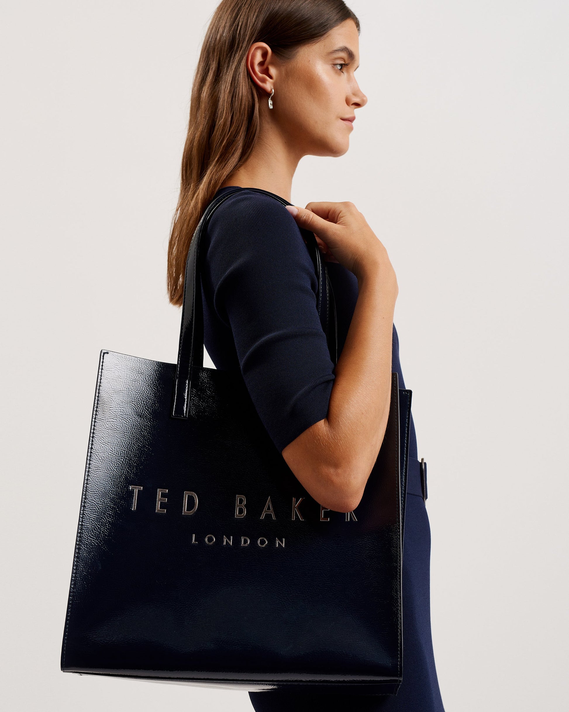 Women's CRINKON-Crinkle Large Icon Bag Dk-Blue Ted Baker South Africa