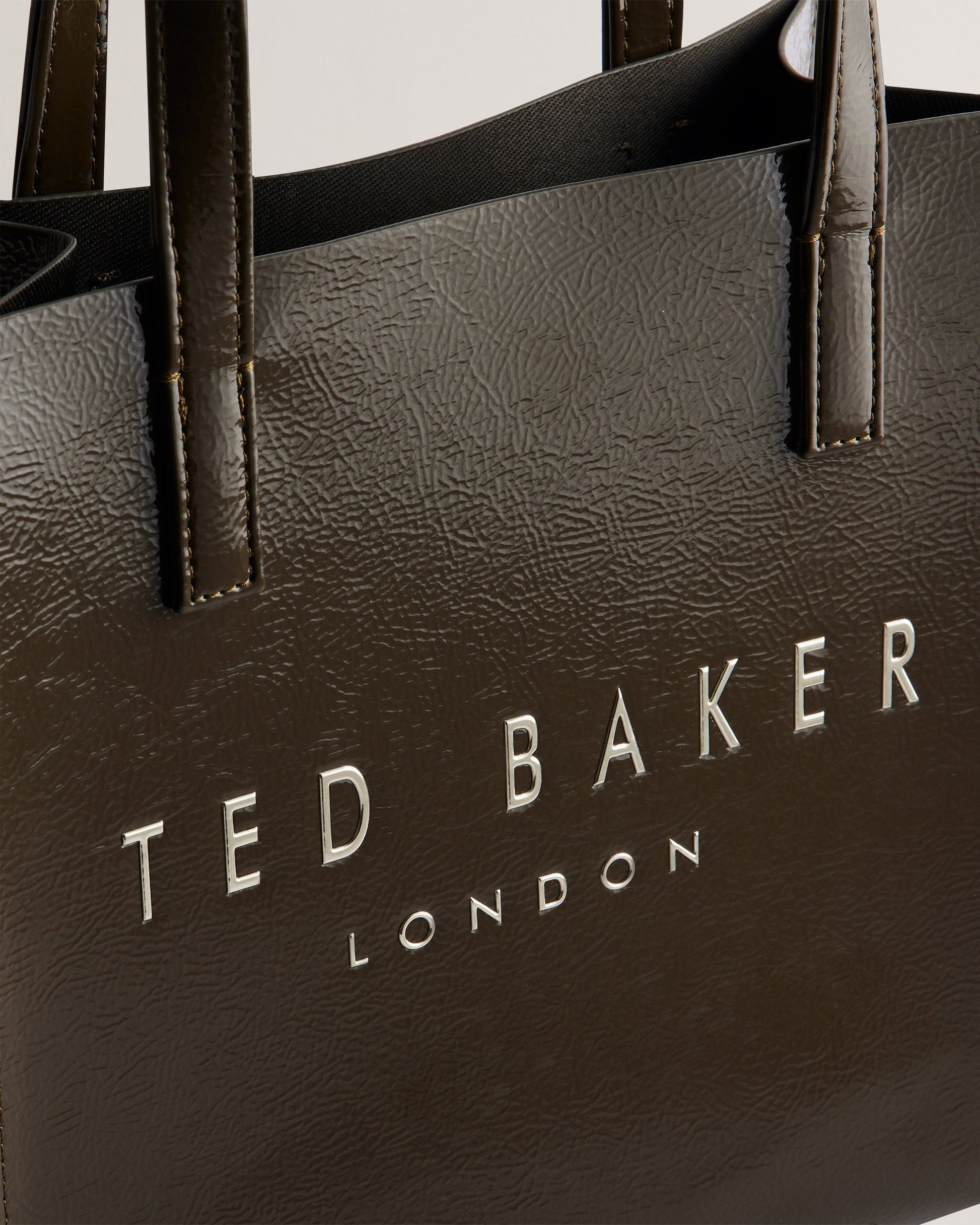 Women's CRINION-Crinkle Small Icon Bag Khaki Ted Baker South Africa