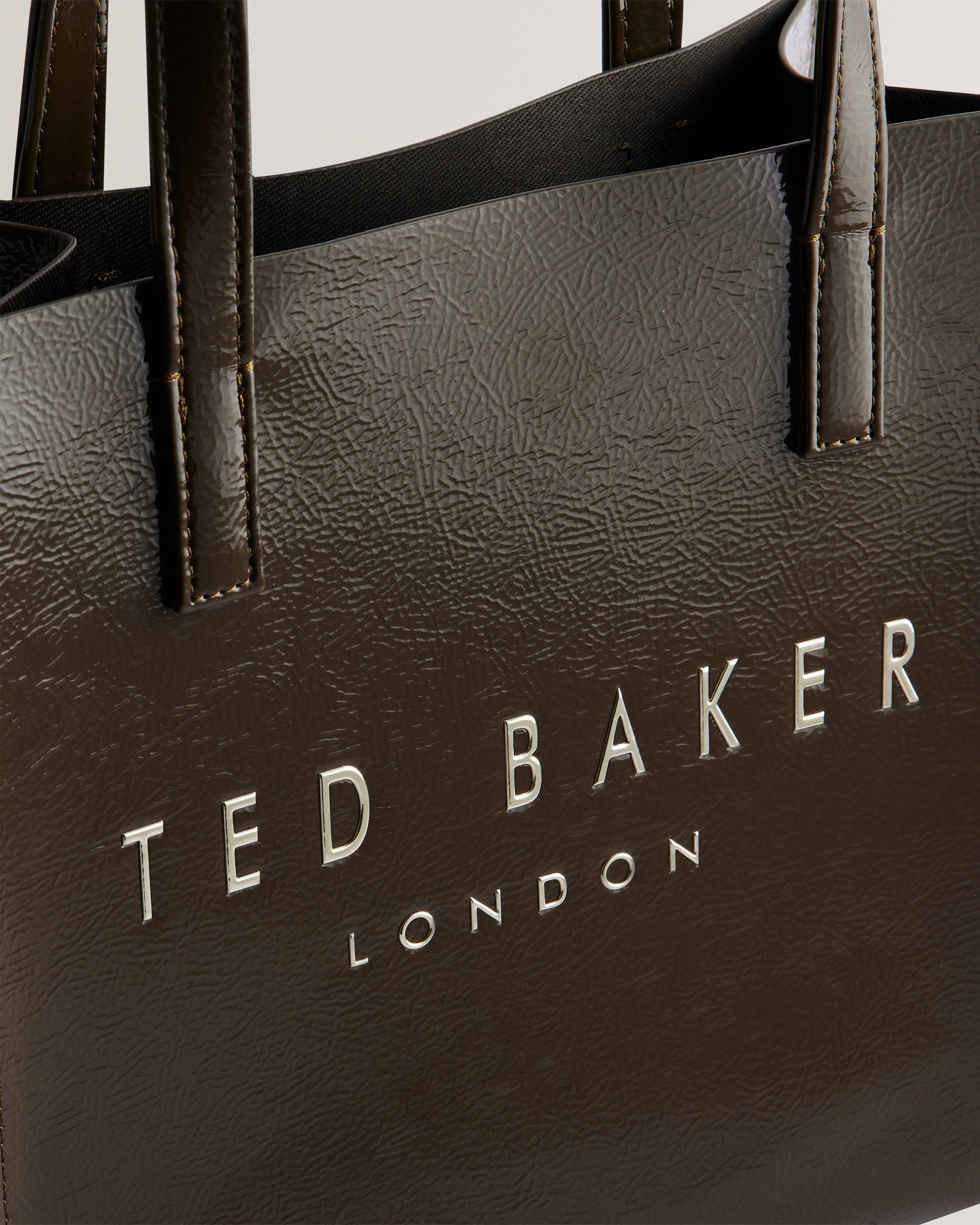 Women's CRINION-Crinkle Small Icon Bag Khaki Ted Baker South Africa Bellabags