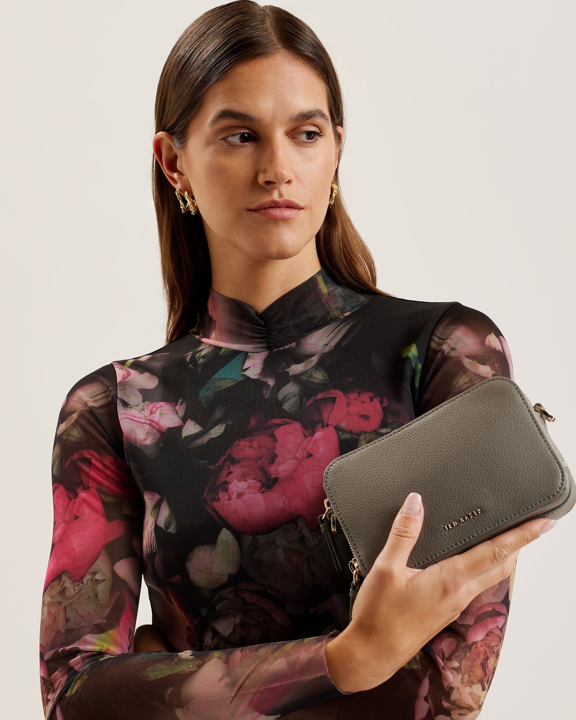 Women's Stunna-Mini Webbing Crossbody Bag Mid-Grey Ted Baker South Africa