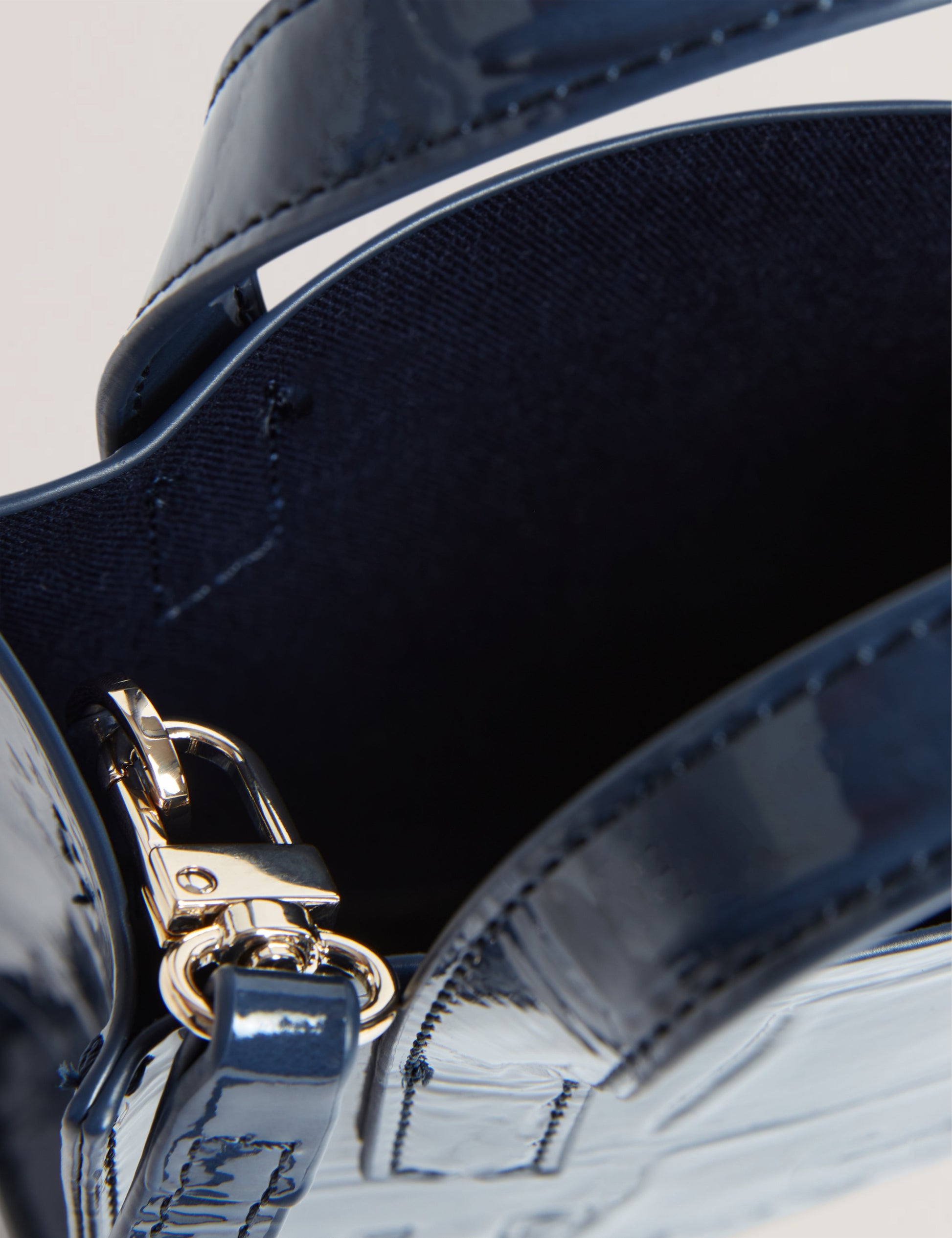 Women's Gatocon-Croc Effect Mini Icon Bag Dk-Blue Ted Baker South Africa