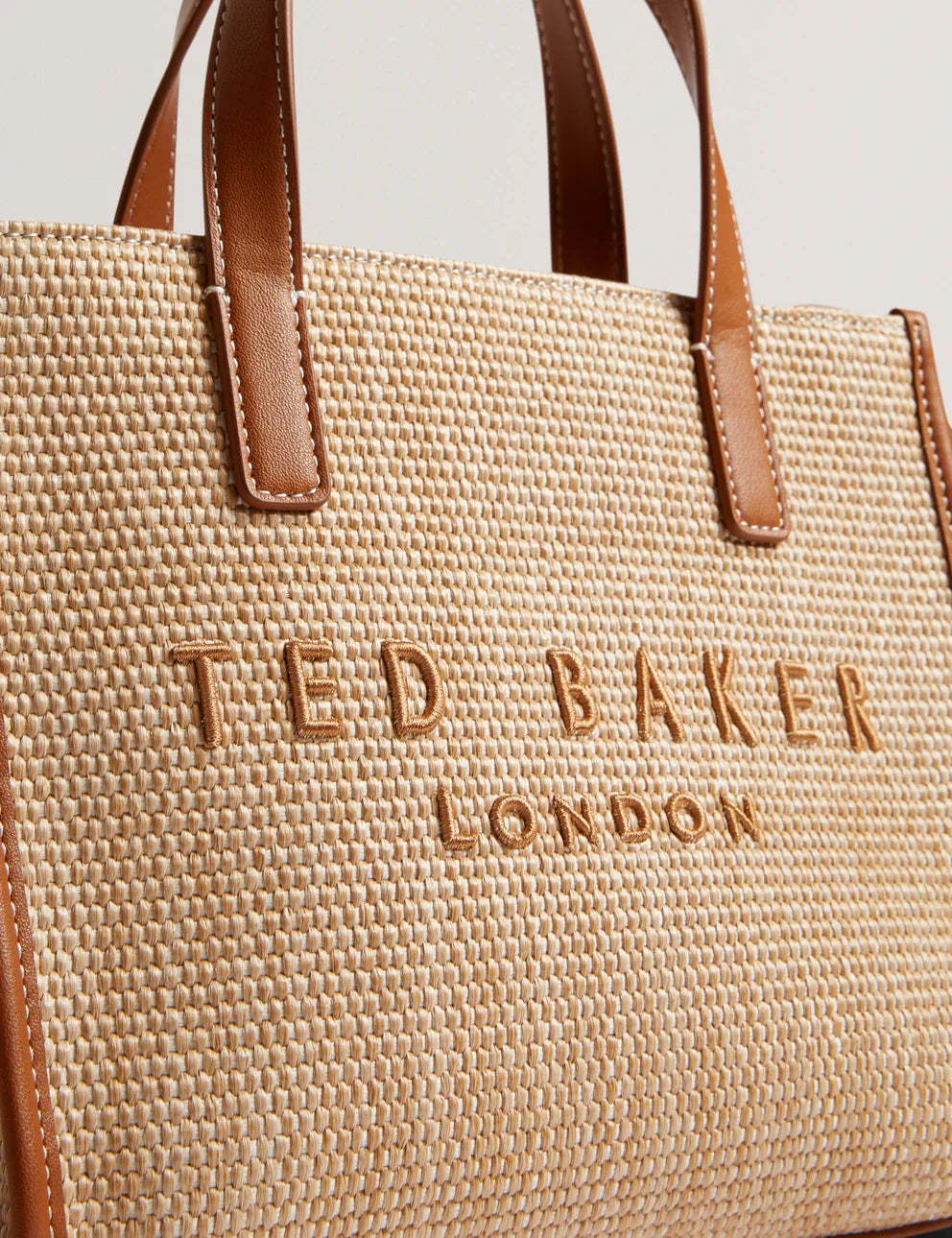 Women's PAOLINA-Faux Raffia Small Icon Bag Ted Baker South Africa Bellabags