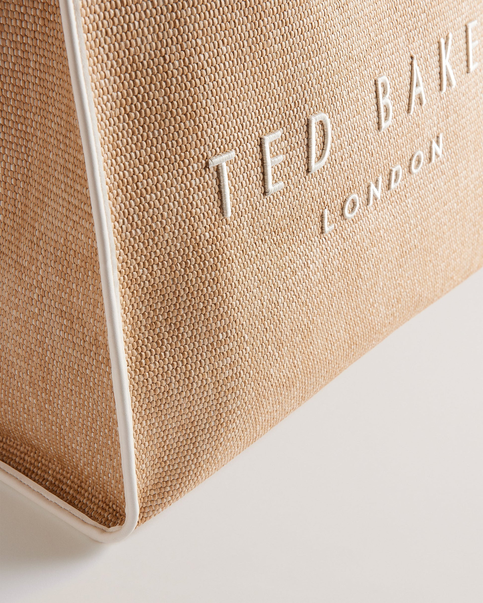 Women's Pallmer-Faux Raffia Large Icon Bag Ecru Ted Baker South Africa