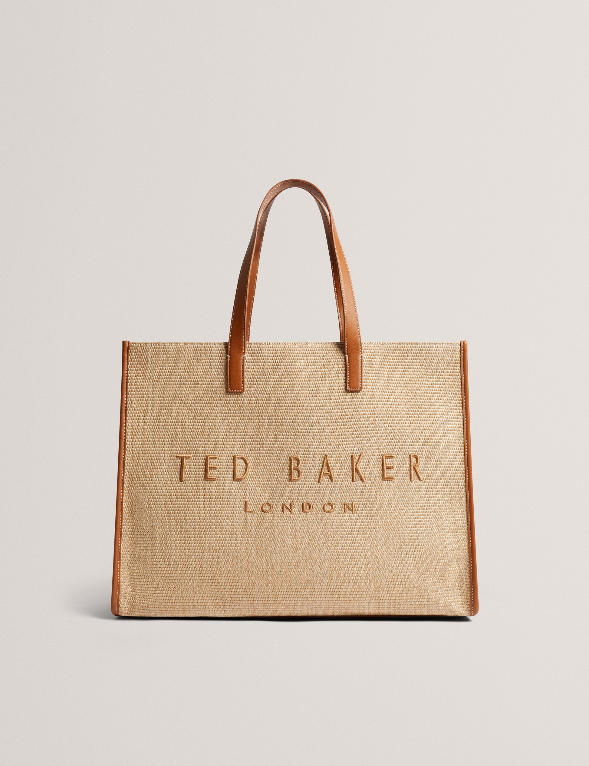 Women's PALLMER-Faux Raffia Large Icon Bag Ted Baker South Africa