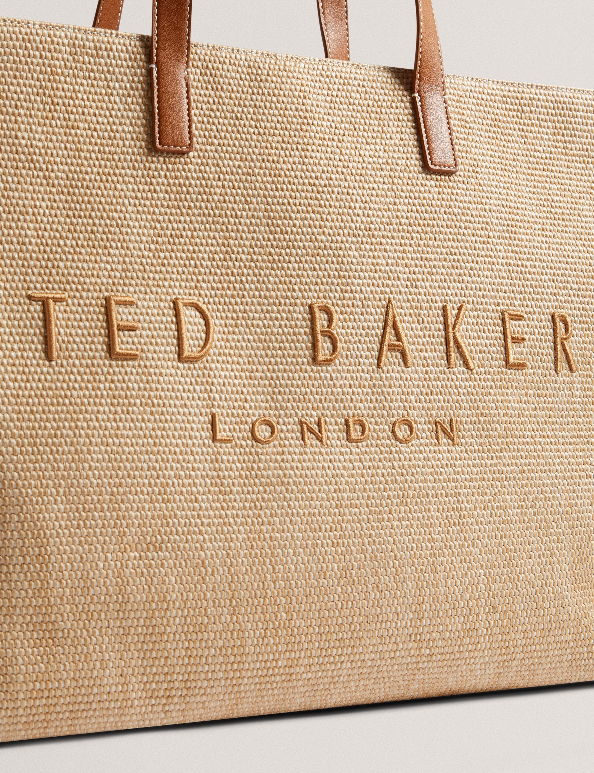 Women's PALLMER-Faux Raffia Large Icon Bag Ted Baker South Africa