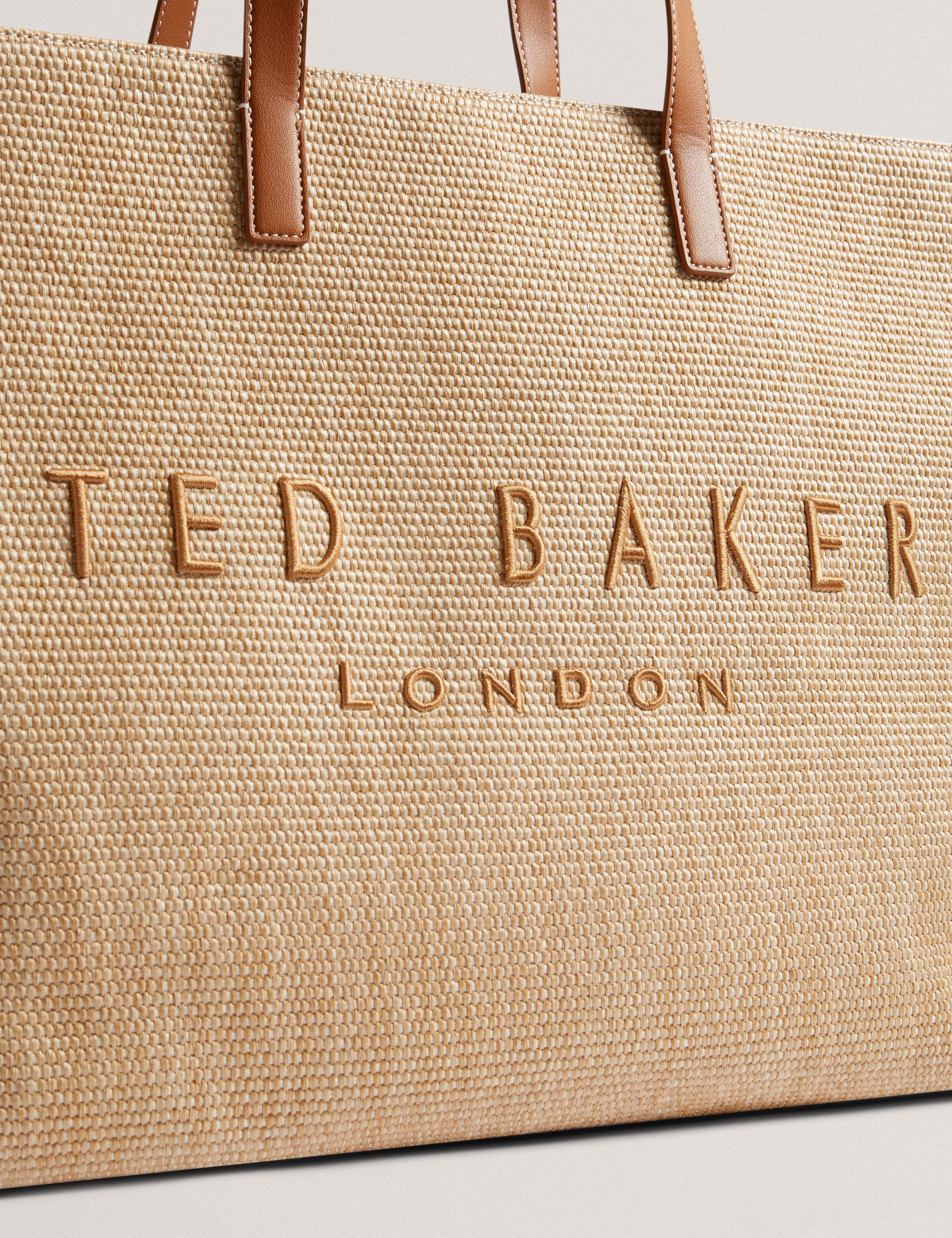Women's PALLMER-Faux Raffia Large Icon Bag Ted Baker South Africa Bellabags
