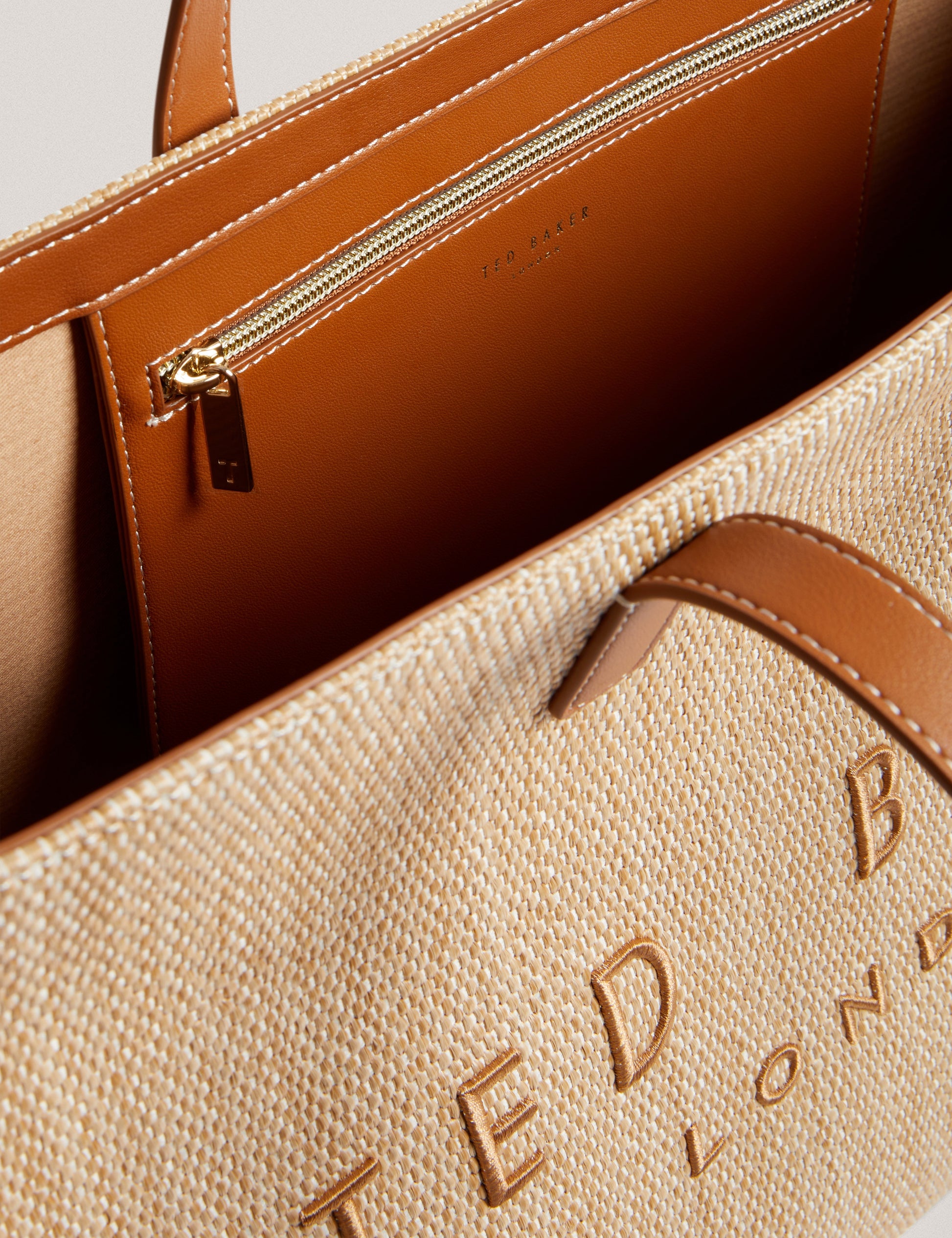 Women's PALLMER-Faux Raffia Large Icon Bag Ted Baker South Africa