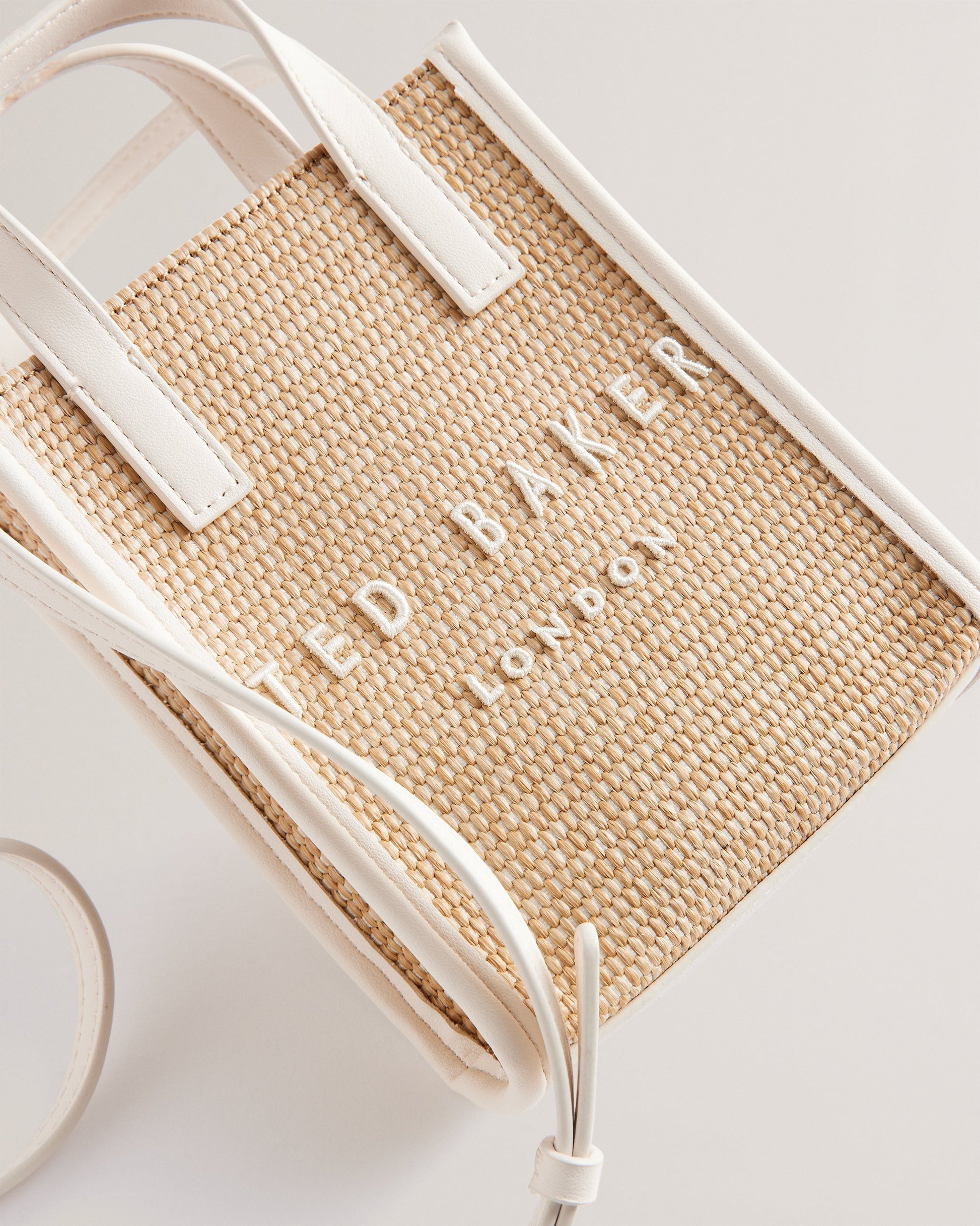 Women's Paulii-Faux Raffia Mini Icon Bag Ecru Ted Baker South Africa