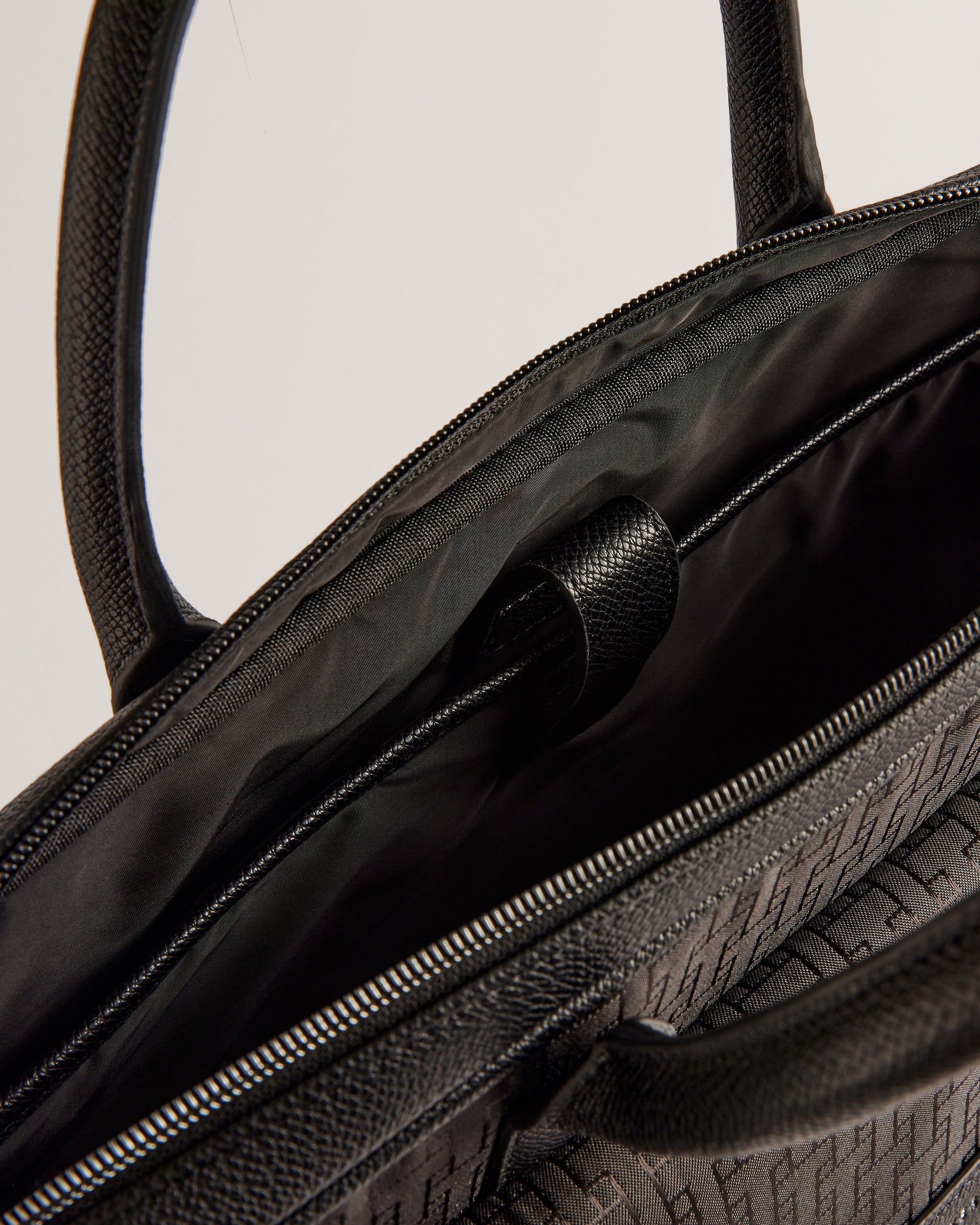 Men's Terance-T Jacquard Document Bag Black Ted Baker South Africa