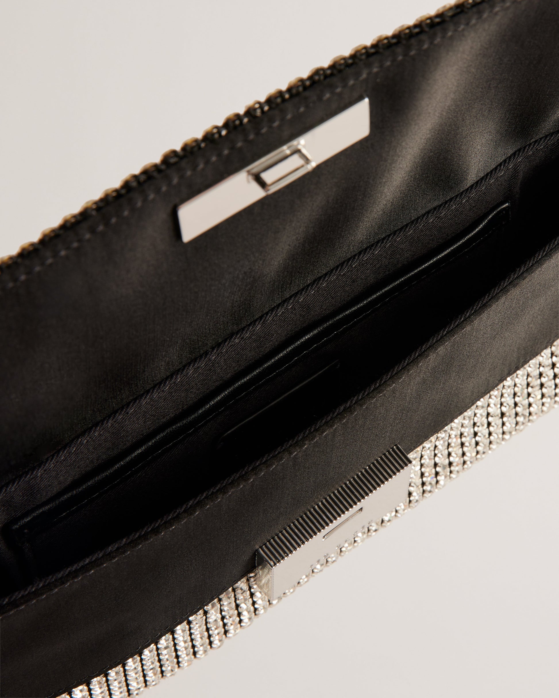 Women's Kristn-Crystal Long Fold Over Crossbody Silver Ted Baker South Africa