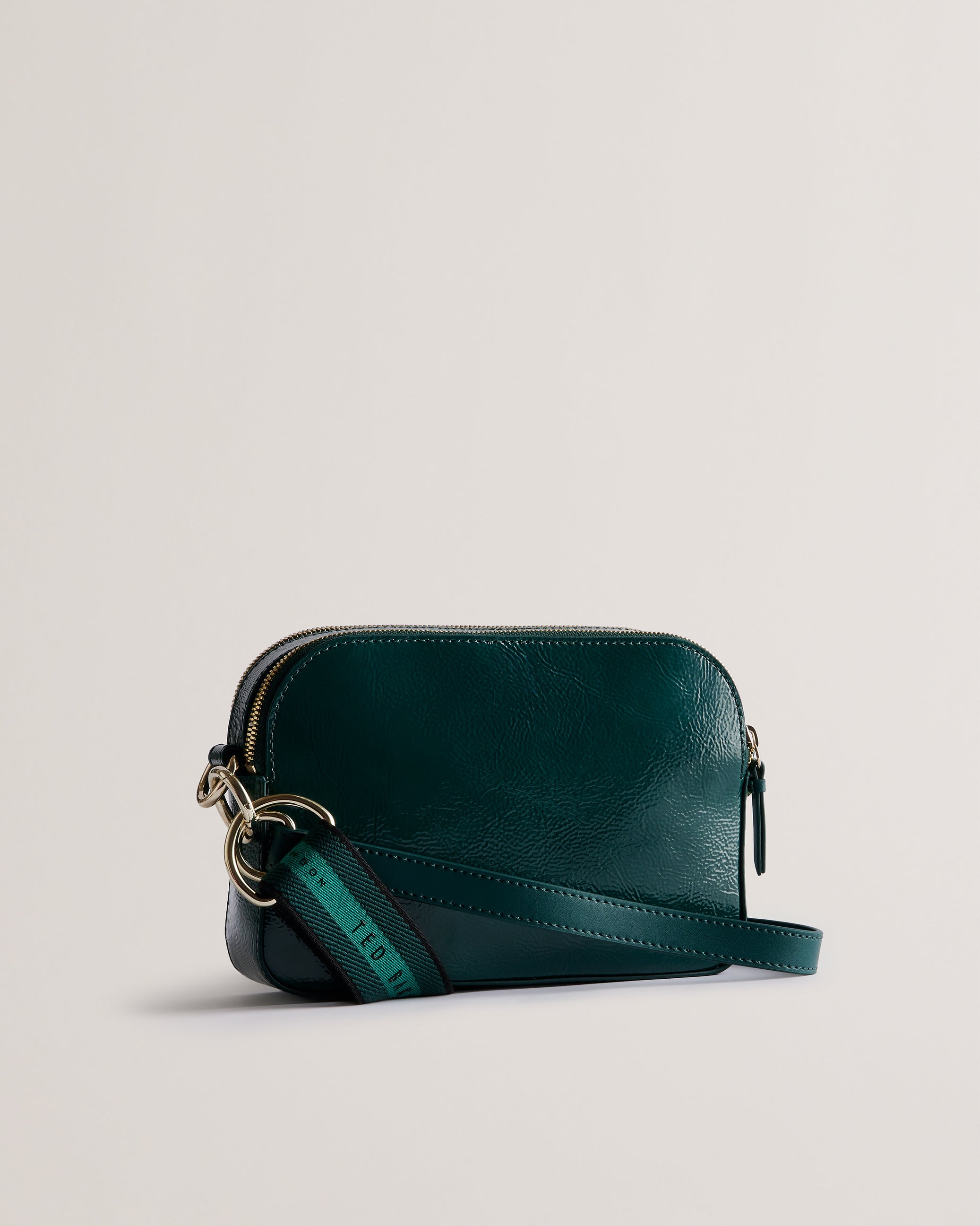Women's Darcew-Branded Webbing Crinkle Camera Bag Mid-Green Ted Baker South Africa Bellabags