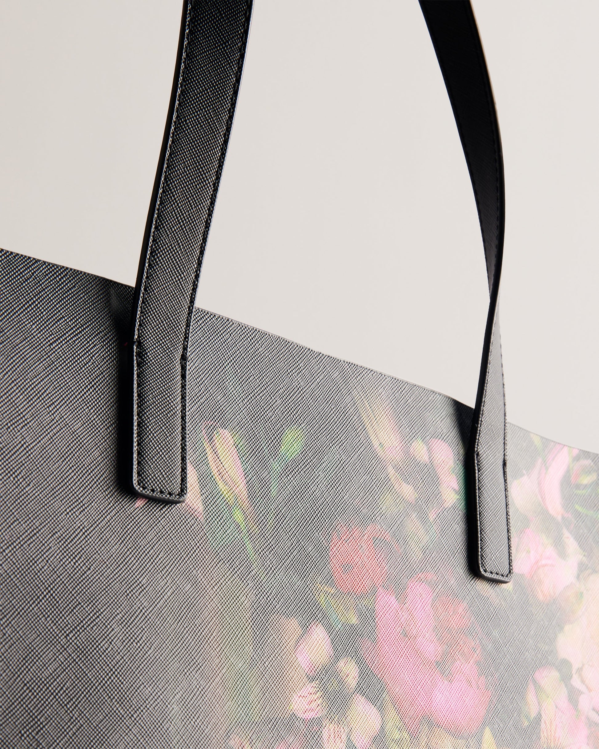 Women's Saliine-Printed Floral Large Icon Bag Black Ted Baker South Africa