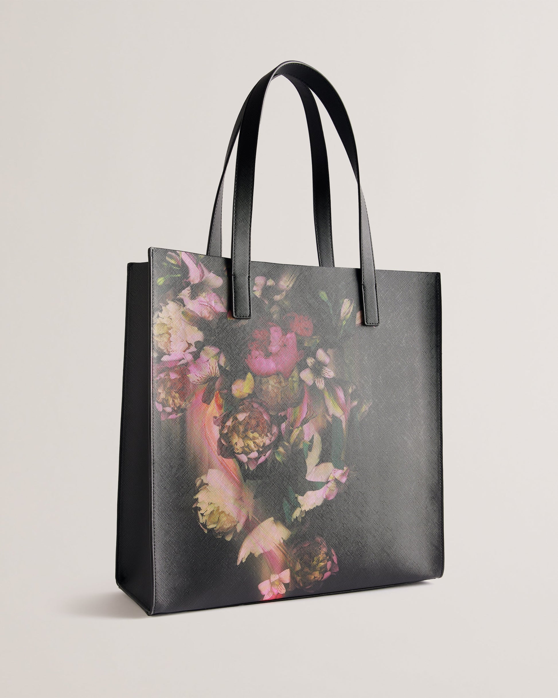 Women's Saliine-Printed Floral Large Icon Bag Black Ted Baker South Africa