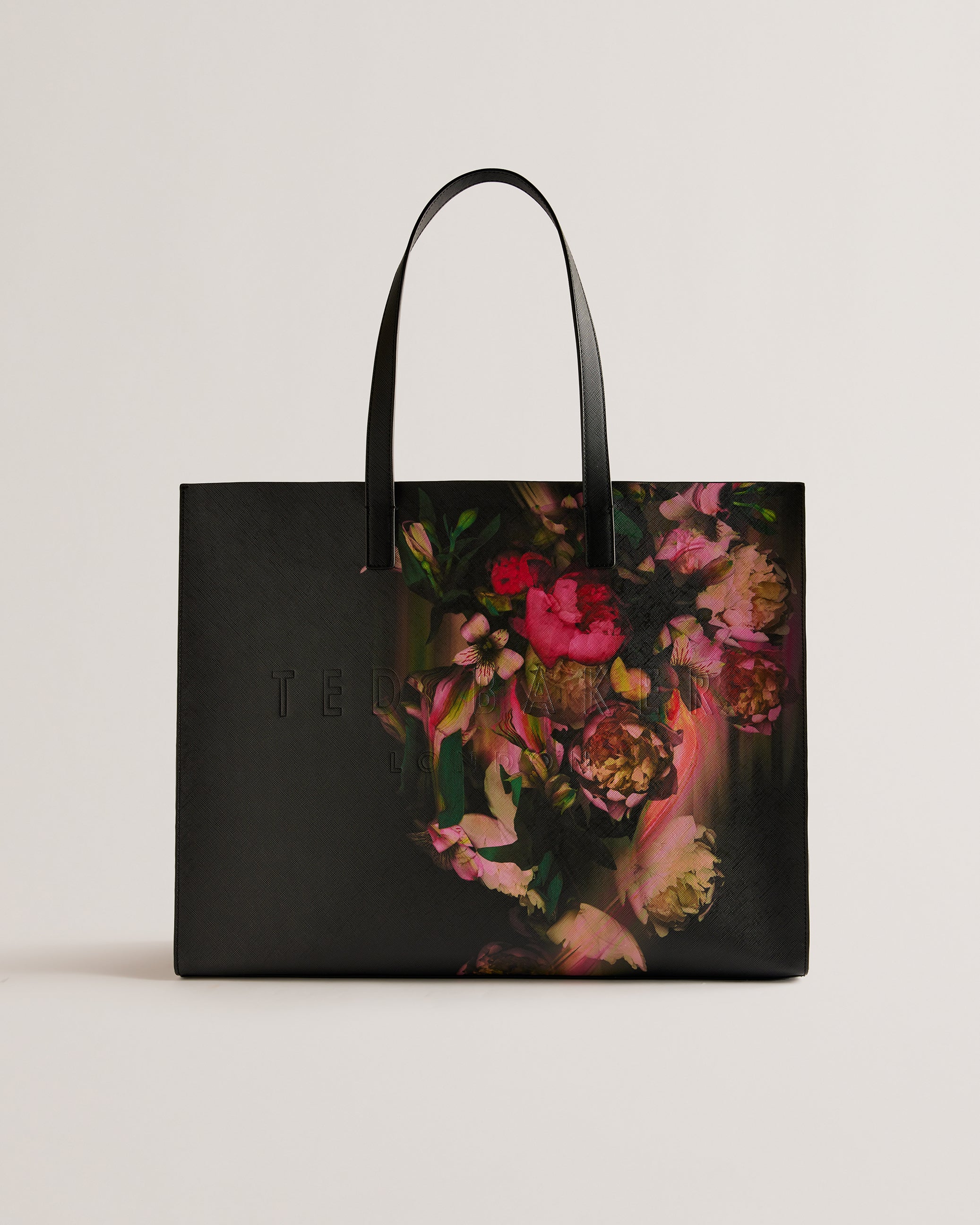 Women's Safyna-Printed Extra Large Icon Bag Jet-Black Ted Baker South Africa Bellabags